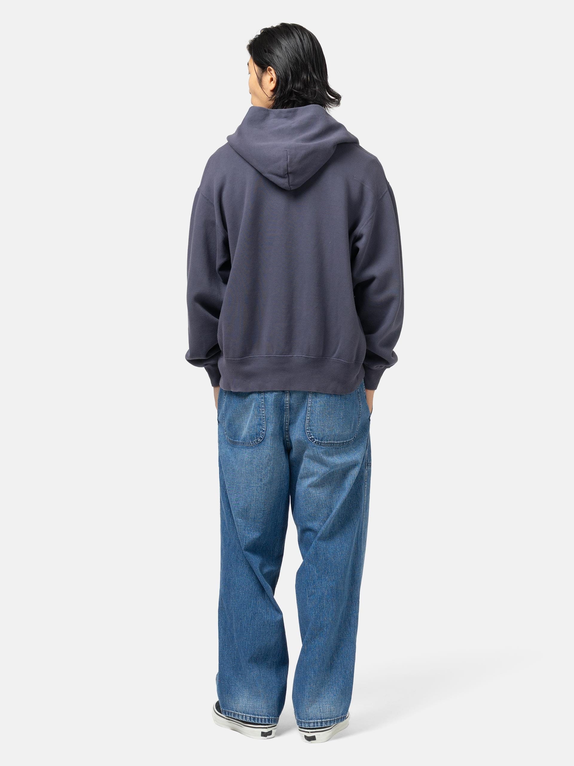 Unlikely Raglan Zip Hoodie Navy