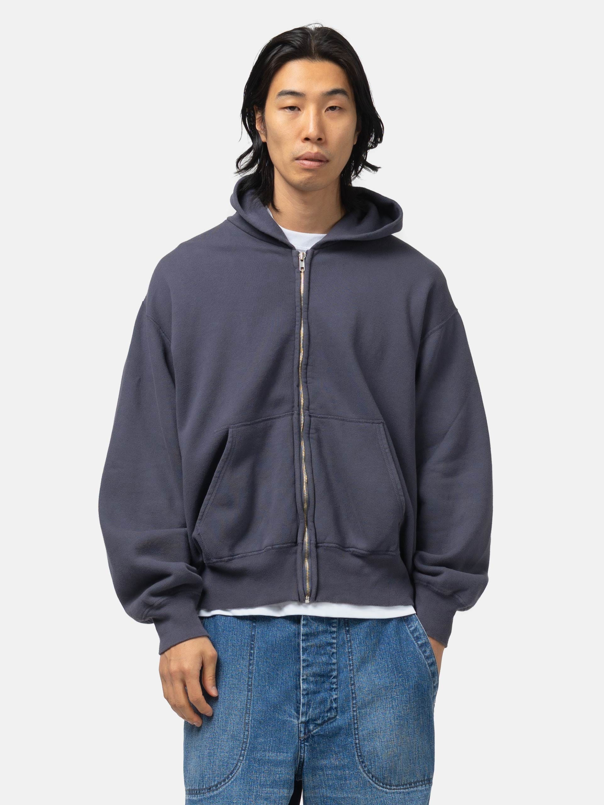 Unlikely Raglan Zip Hoodie Navy