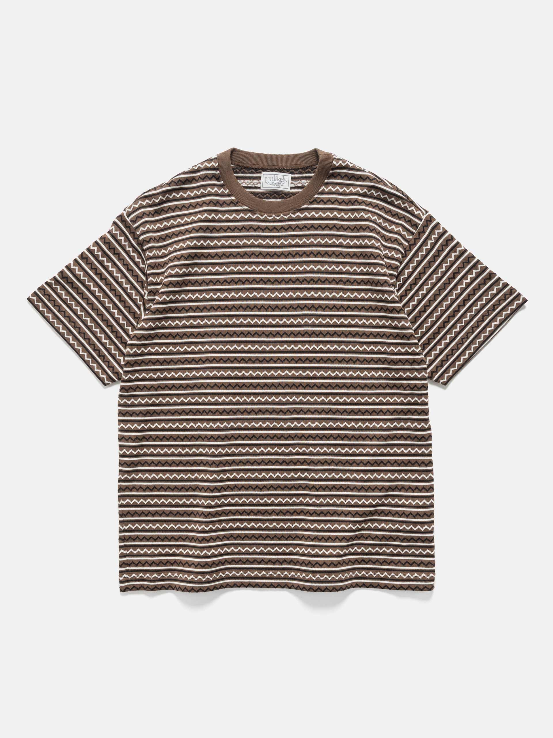 Unlikely Jacquard Knit Tee Brown/Black
