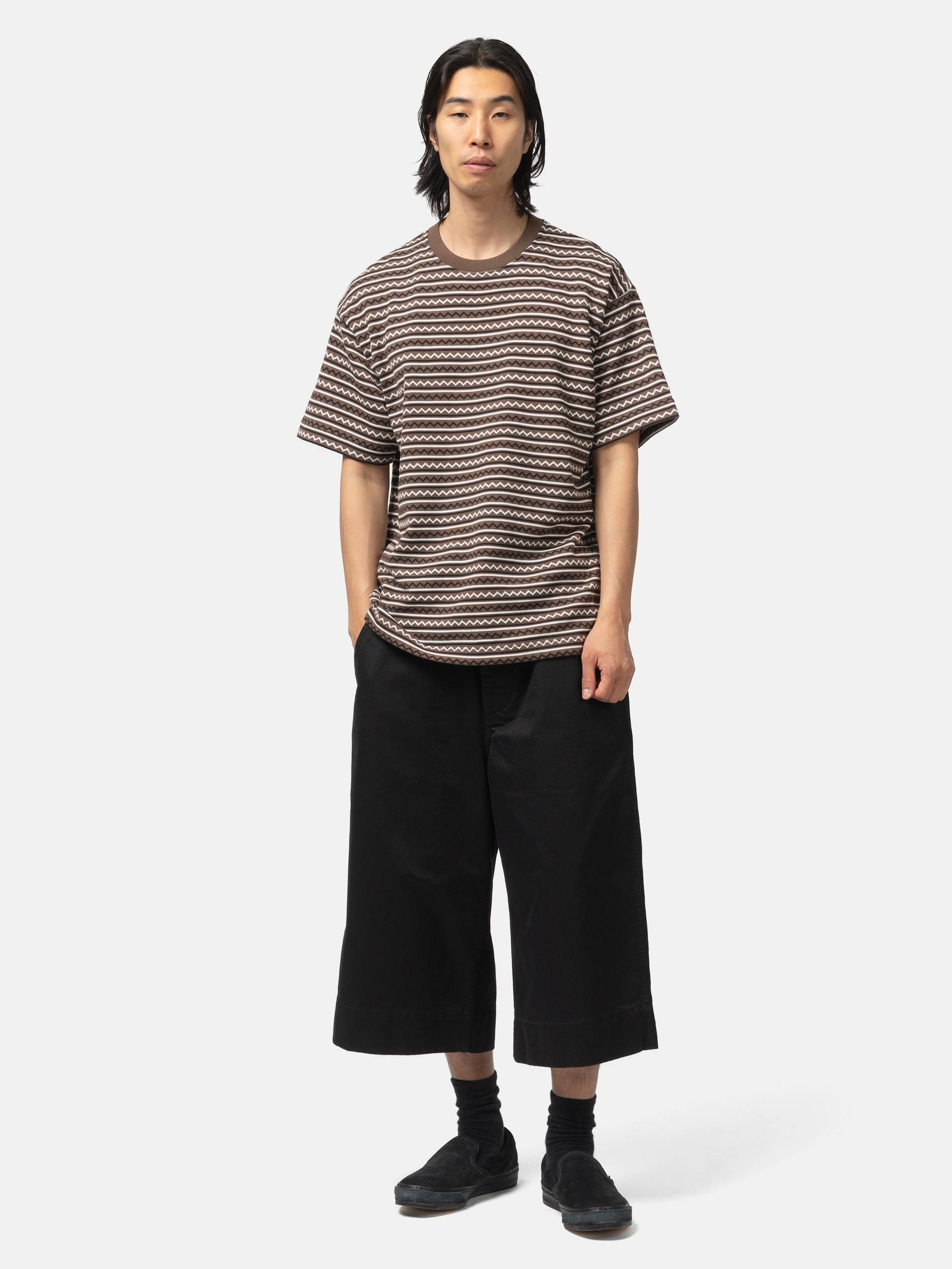 Unlikely Jacquard Knit Tee Brown/Black