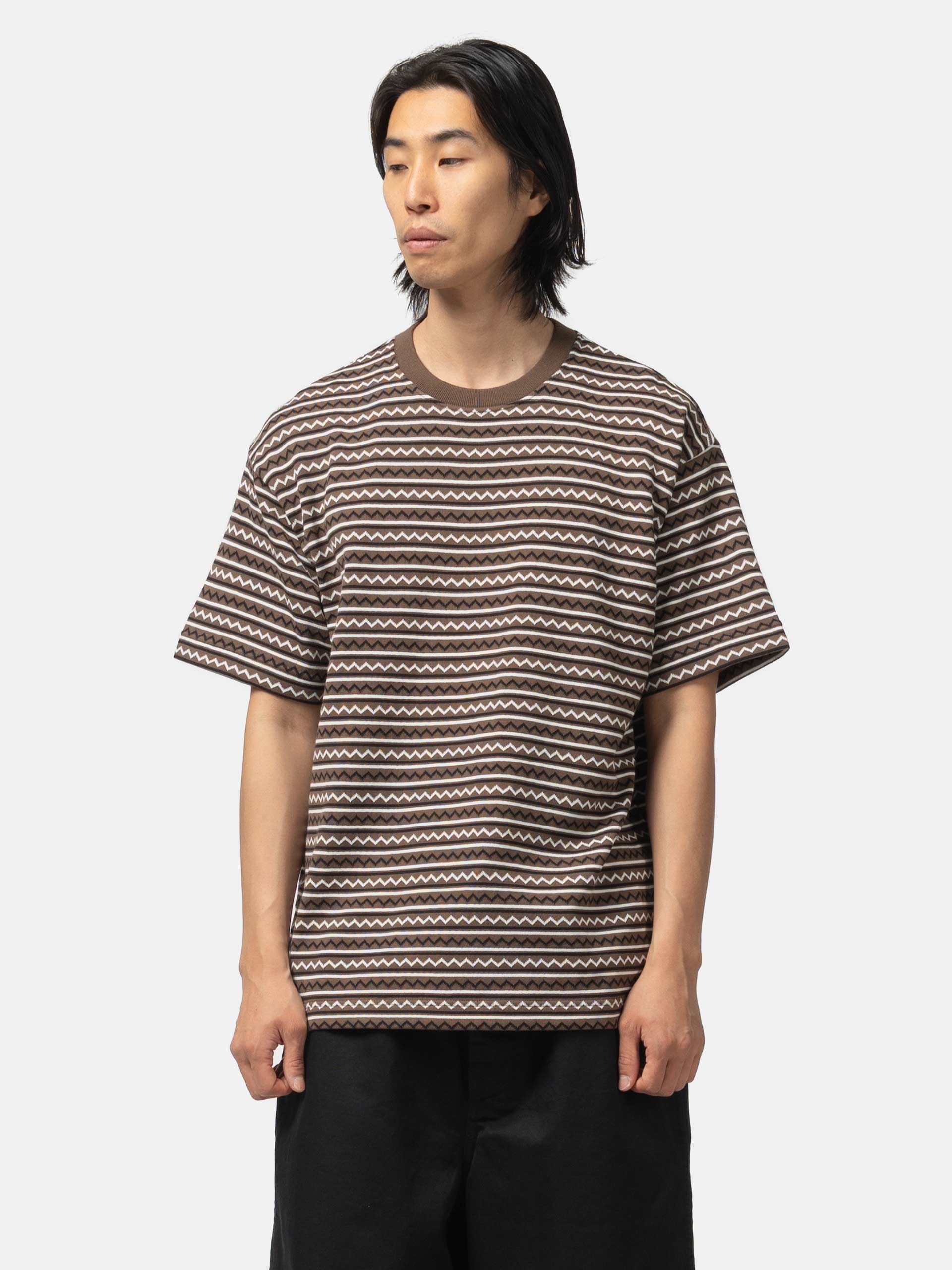 Unlikely Jacquard Knit Tee Brown/Black