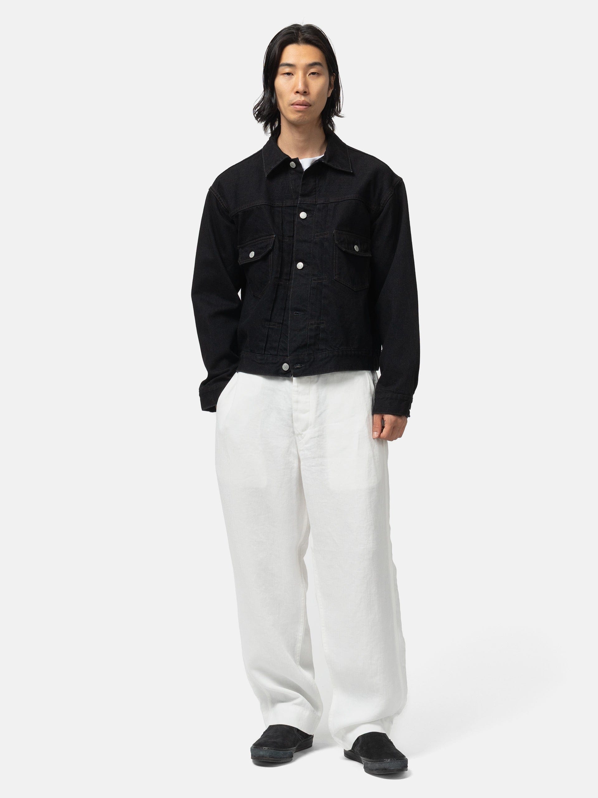 HERILL USMC HBT Linen Pants White