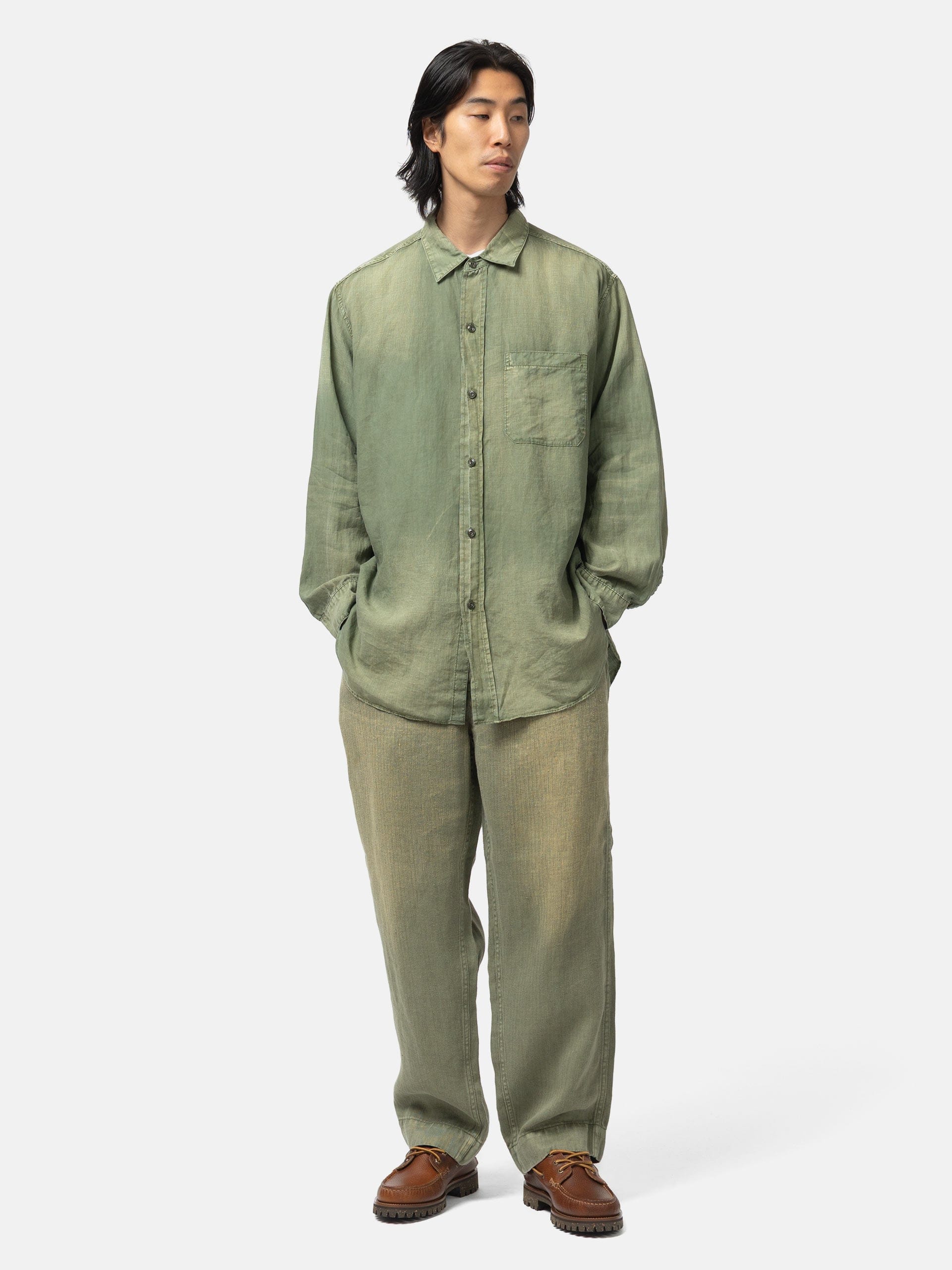 HERILL USMC HBT Linen Pants Olive Drab