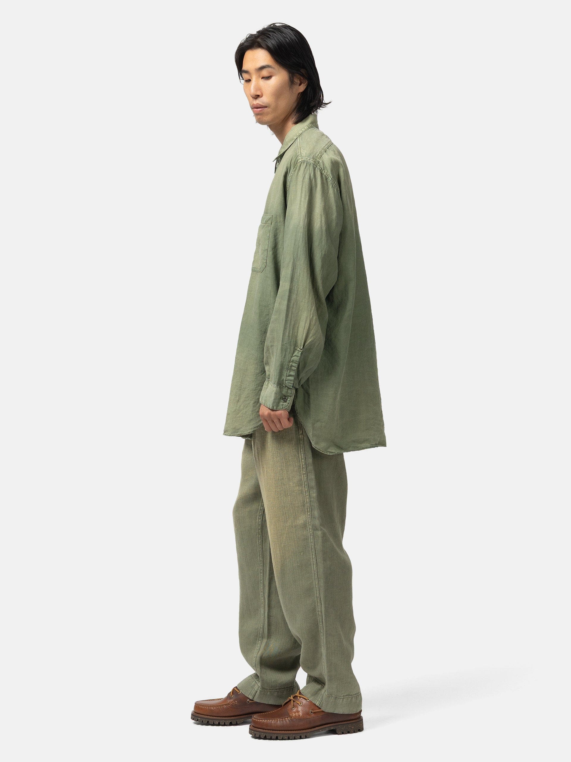 HERILL USMC HBT Linen Pants Olive Drab