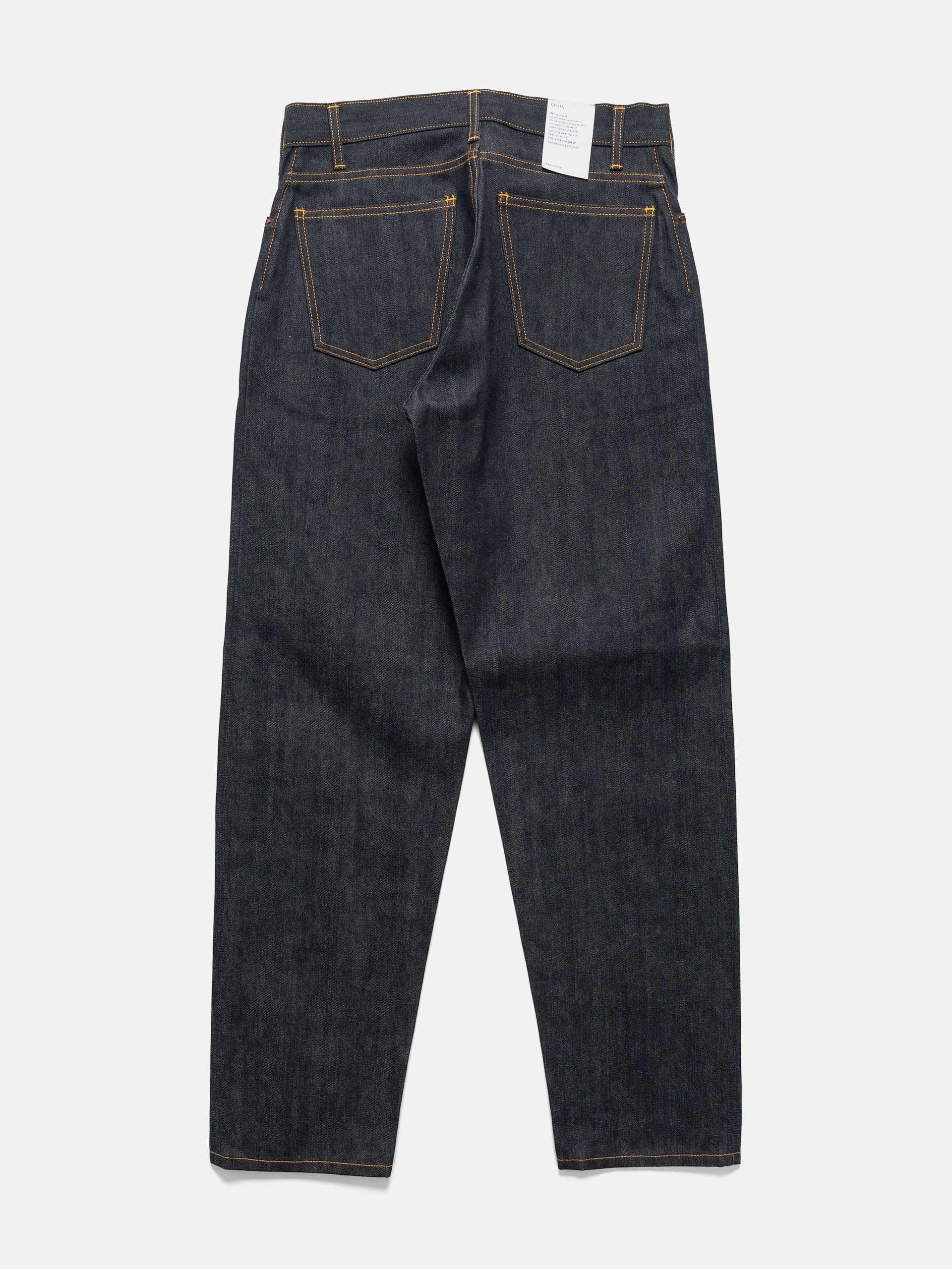 CIOTA Wide Tapered 5 Pocket Pants Navy (Rigid)
