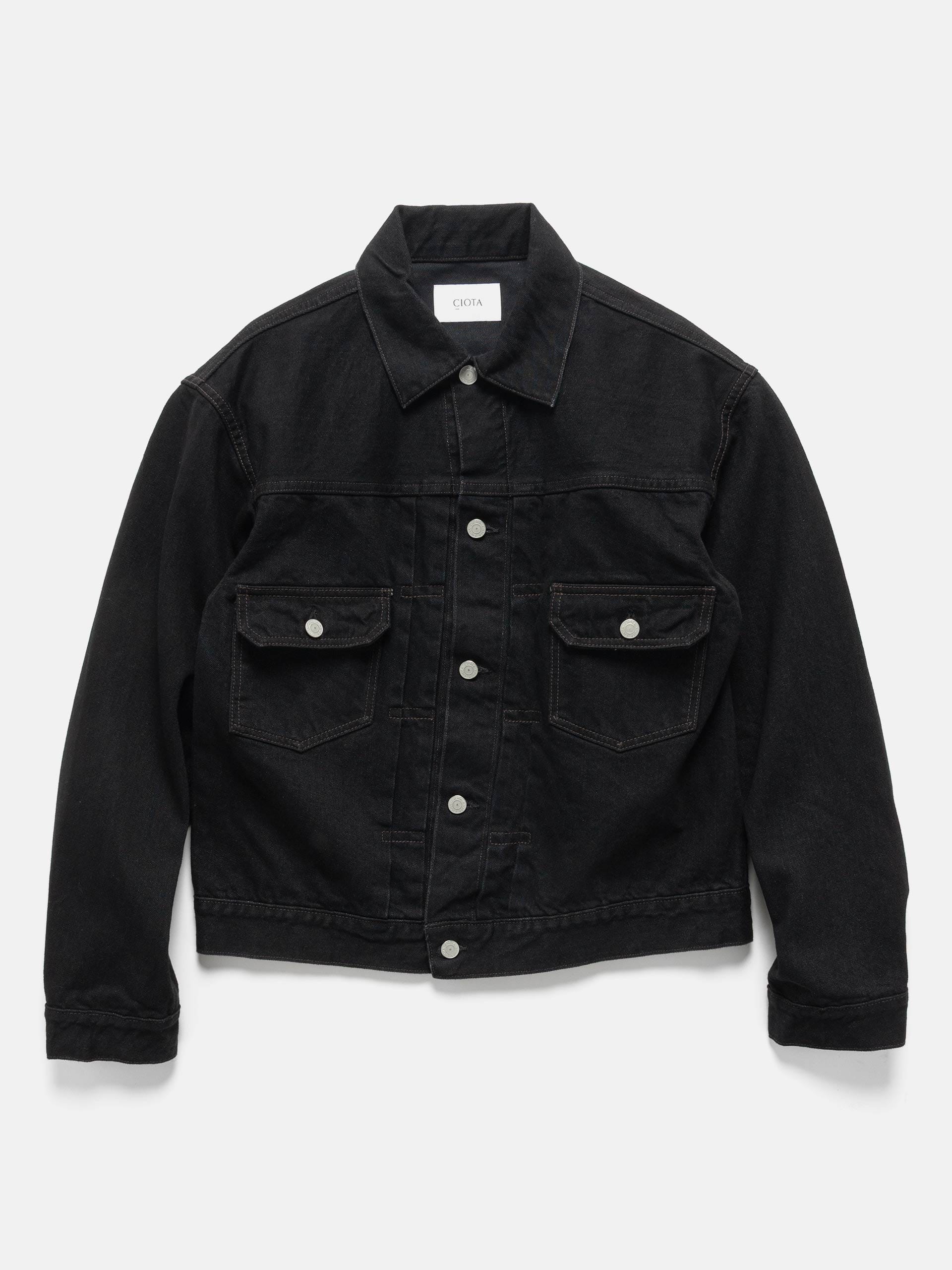 CIOTA Double Pocket Denim Jacket Black (One Wash)