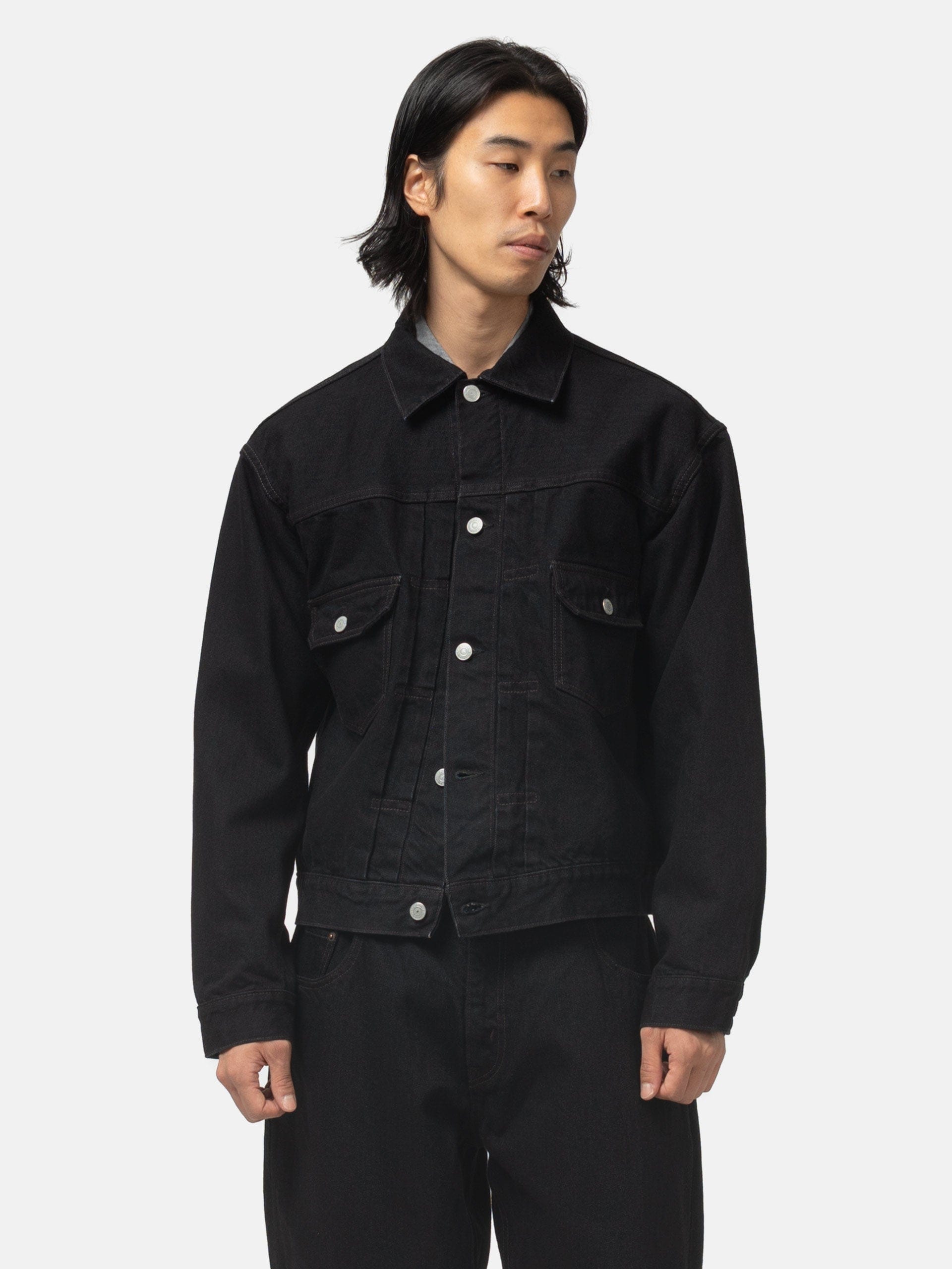 CIOTA Double Pocket Denim Jacket Black (One Wash)