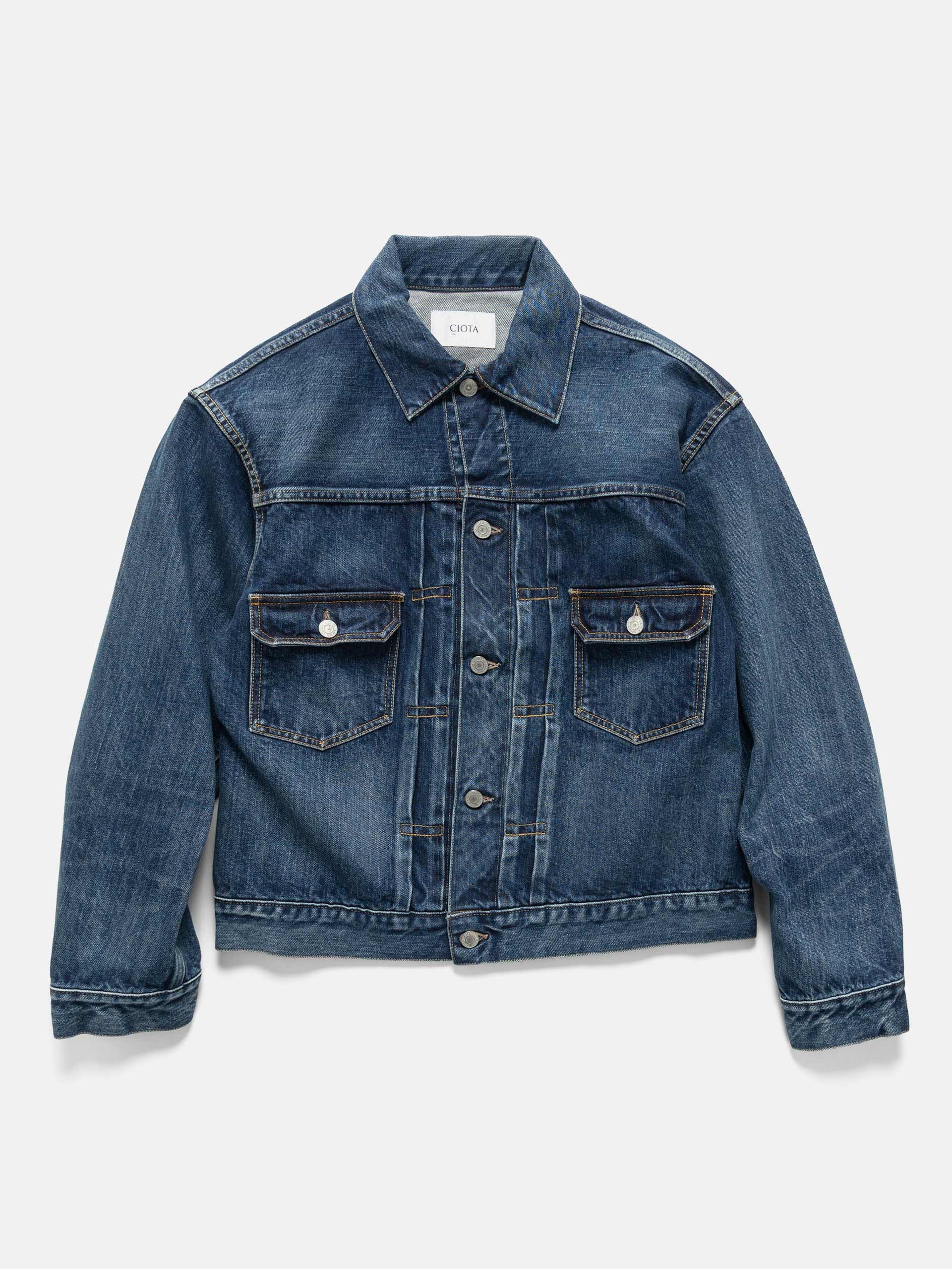 CIOTA Double Pocket Denim Jacket Medium Blue