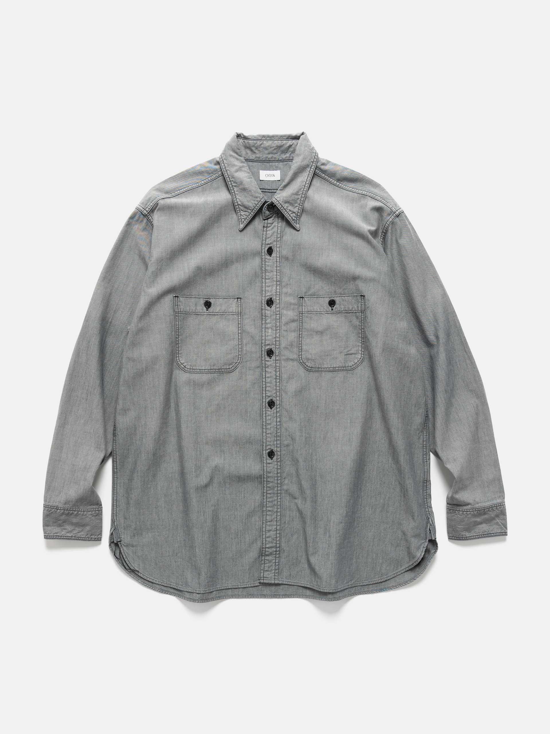 CIOTA USN Chambray Shirt Light Black