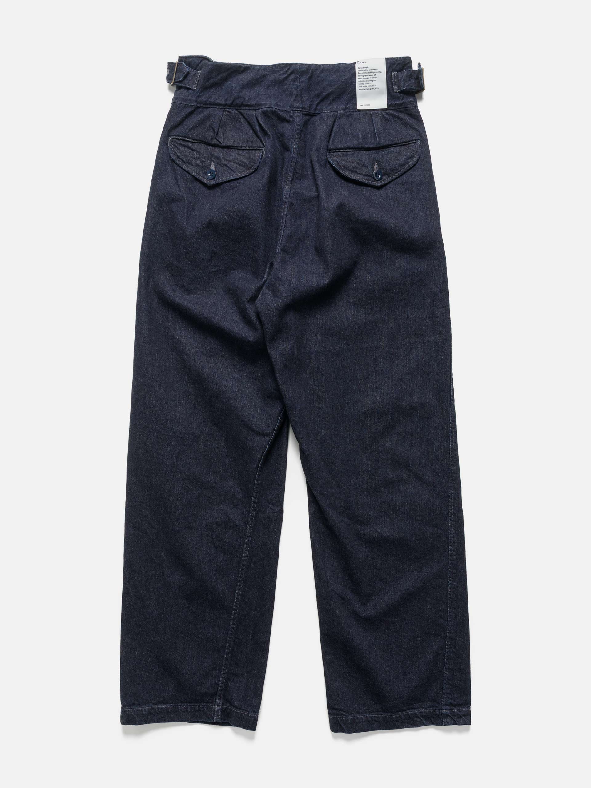 CIOTA Denim Gurkha Pants Dark Navy (Navy Wash)