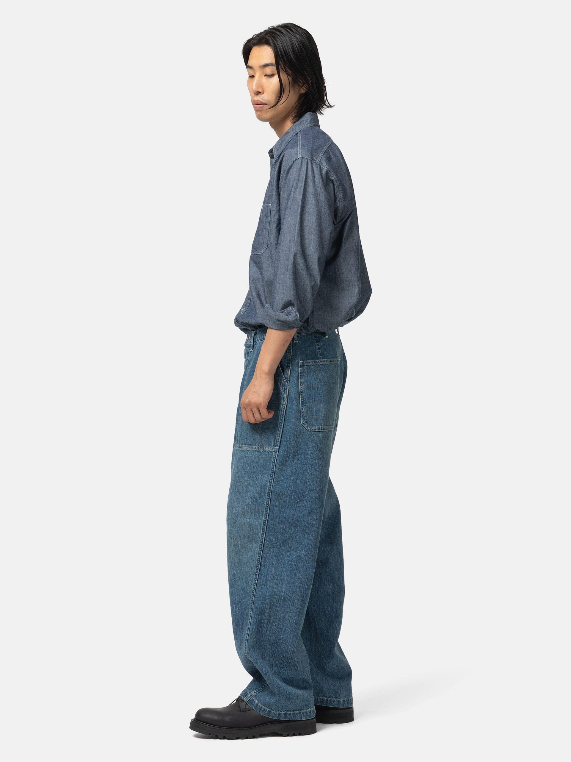 CIOTA Denim Baker Pants Medium Blue