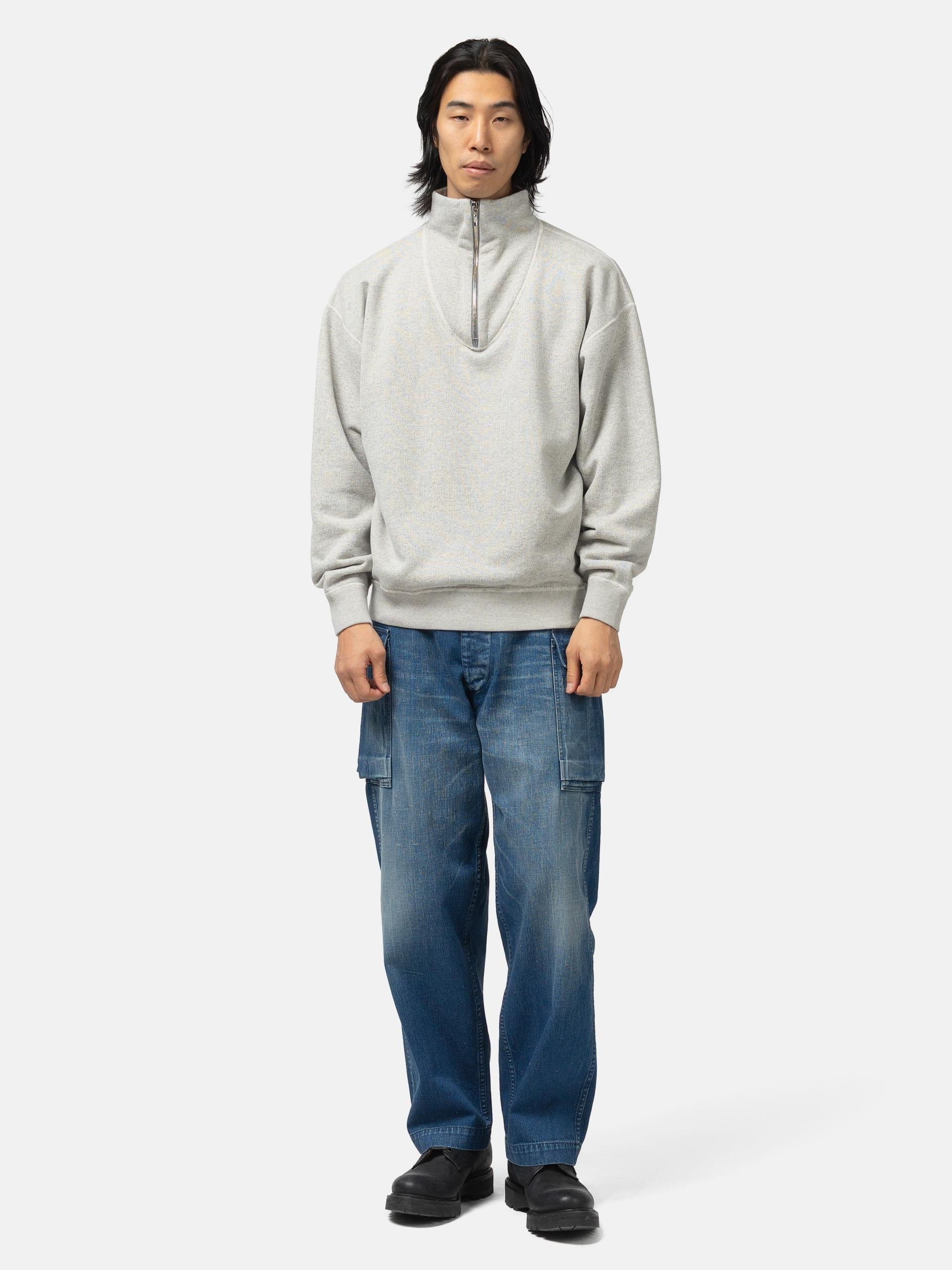 HERILL Zipup Sweatshirt Top Grey