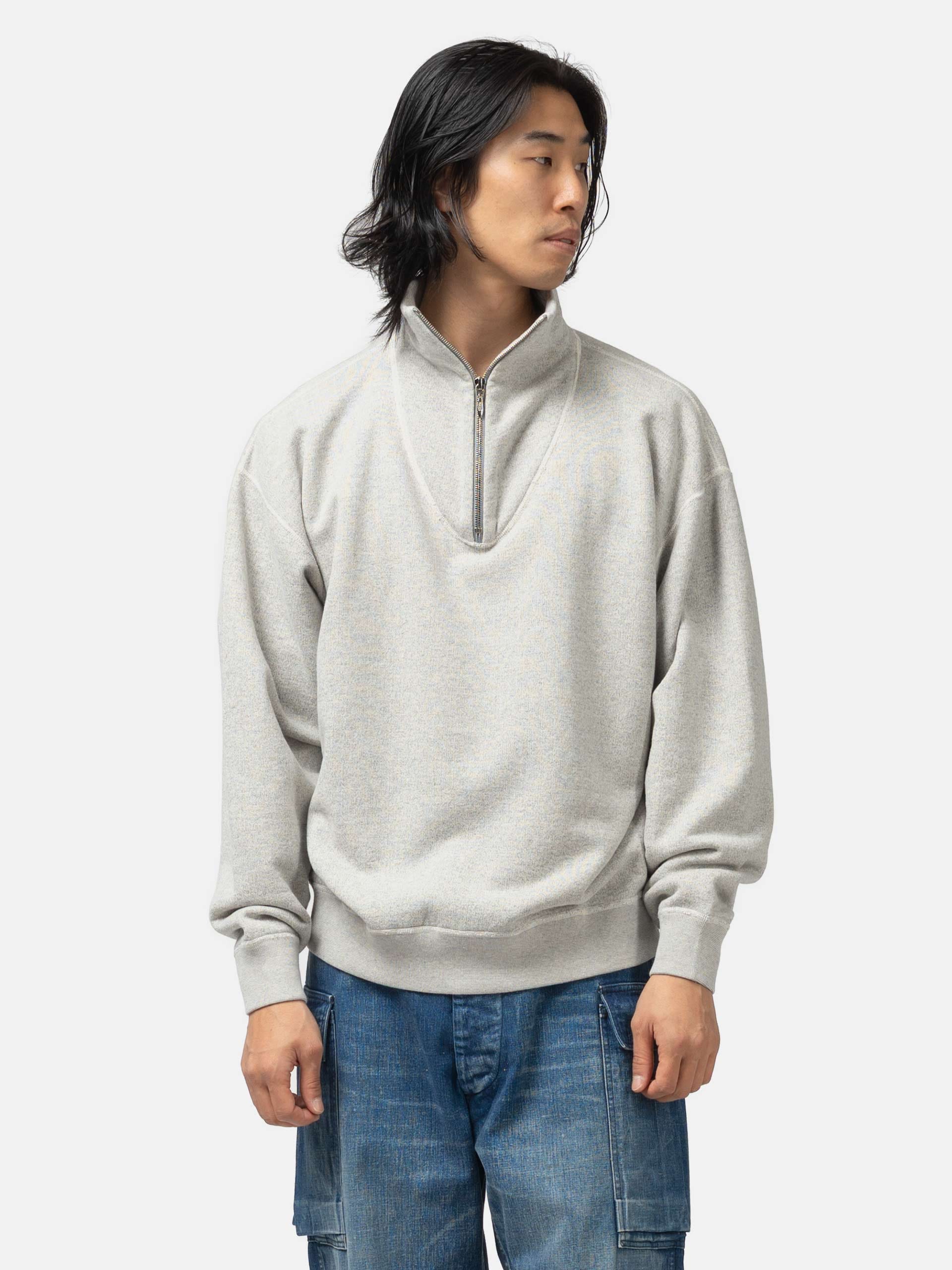 HERILL Zipup Sweatshirt Top Grey