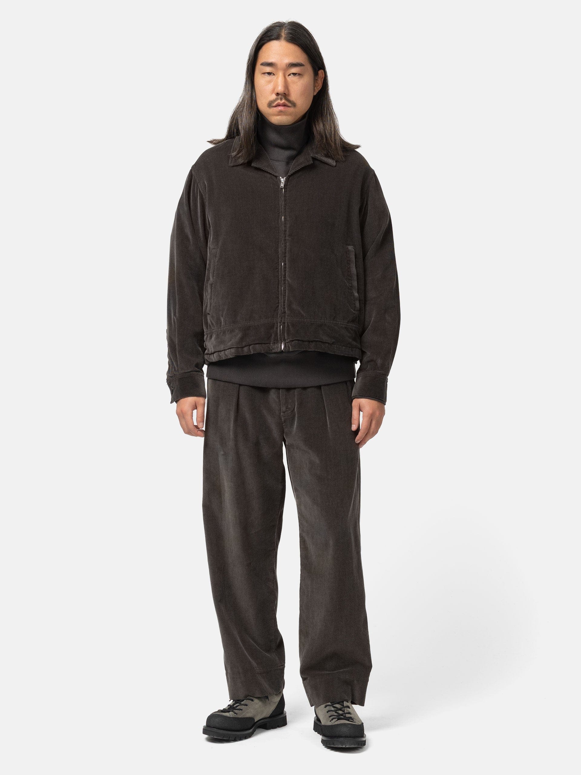 Unlikely Corduroy FFA Jacket Charcoal Gray