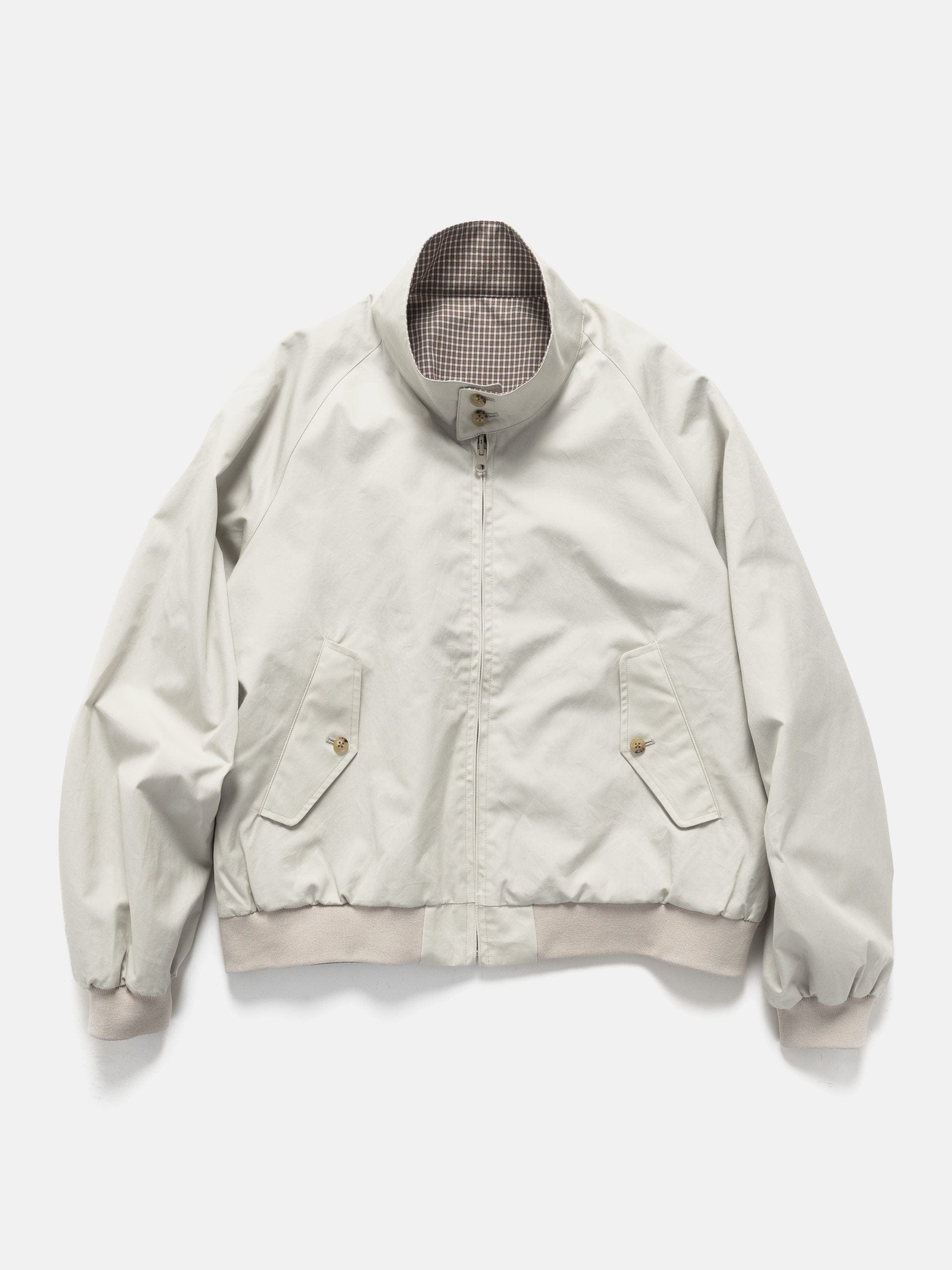 Unlikely Reversible Harrington Jacket Ivory