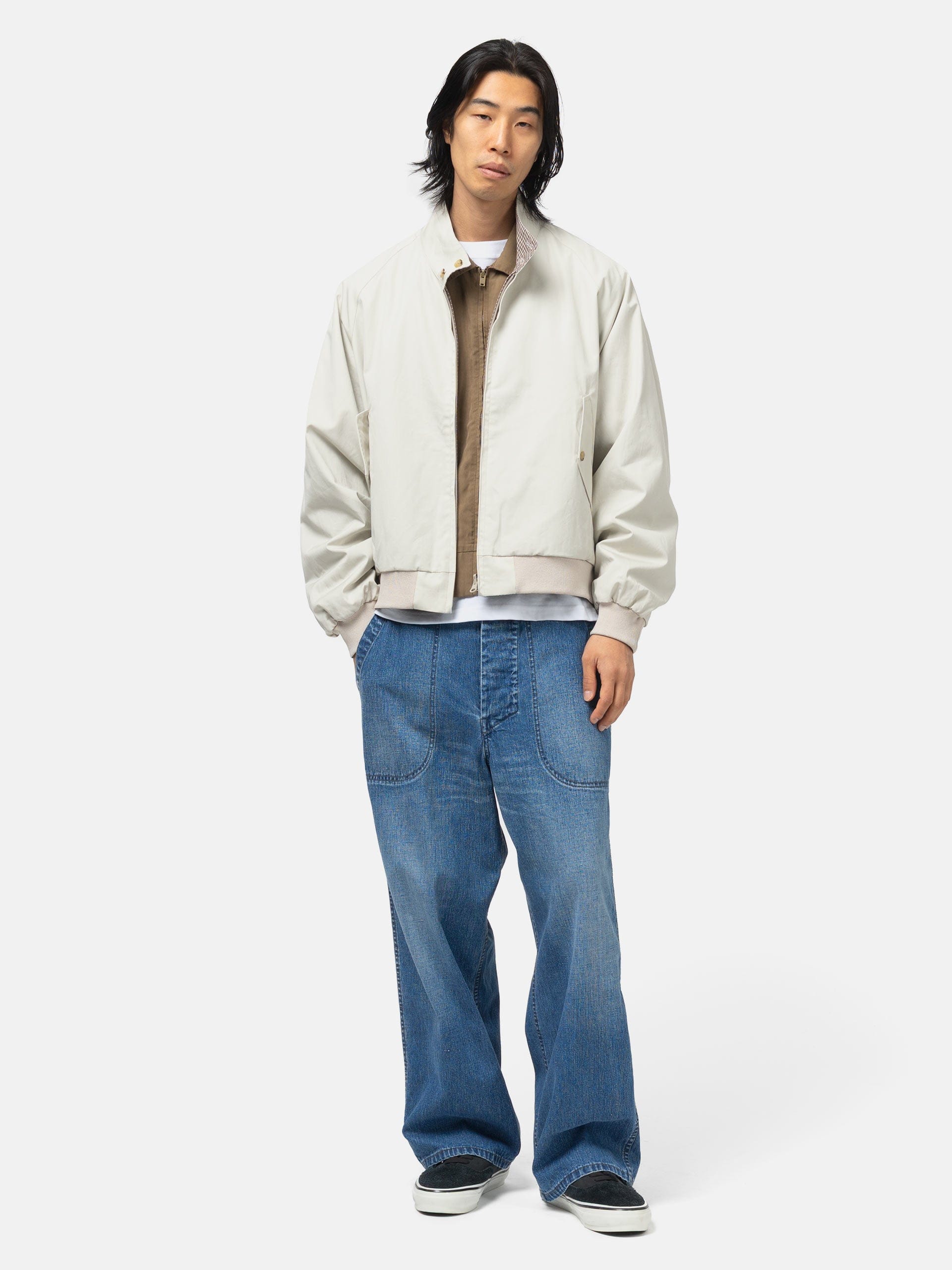Unlikely Reversible Harrington Jacket Ivory