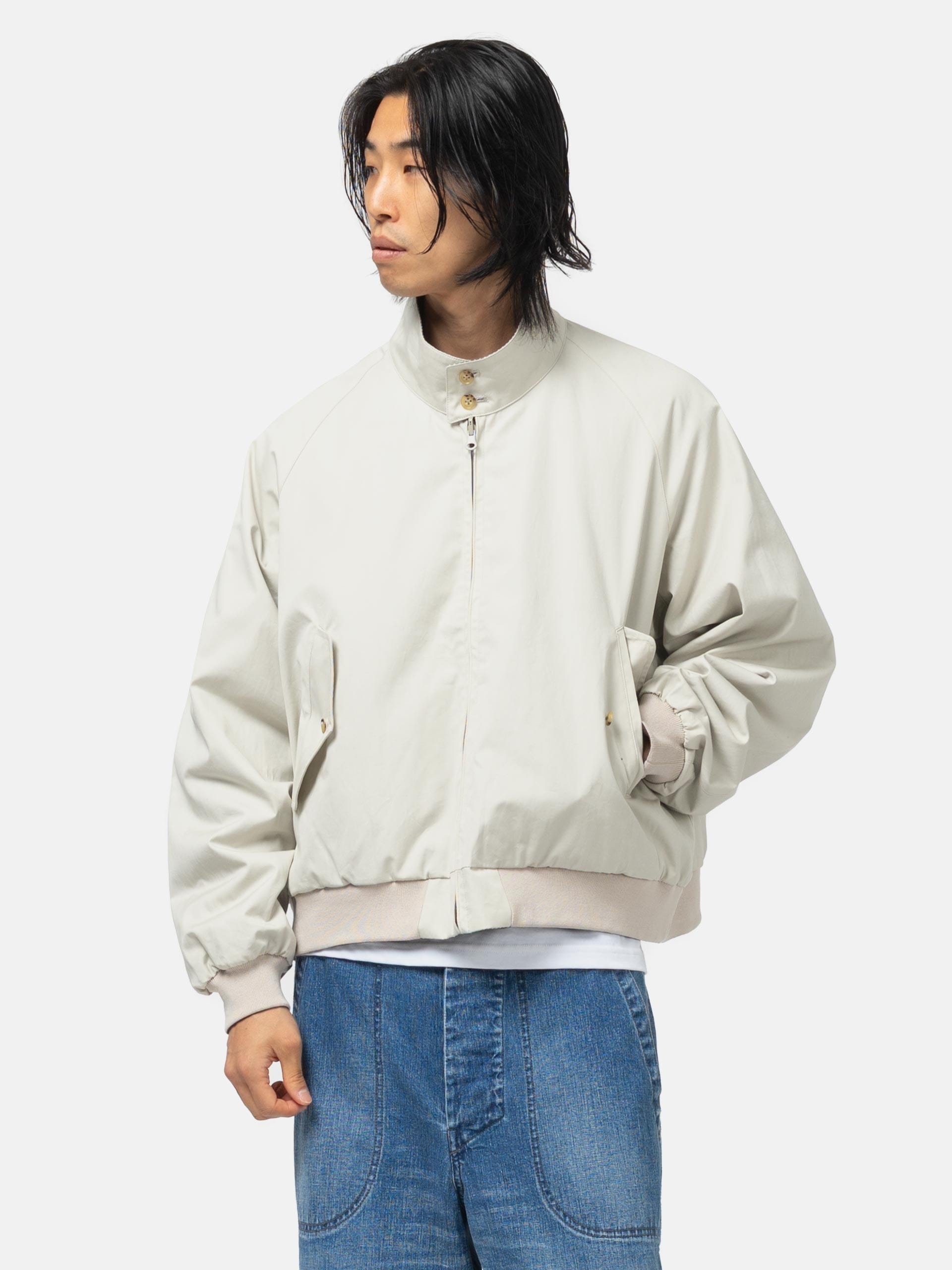 Unlikely Reversible Harrington Jacket Ivory