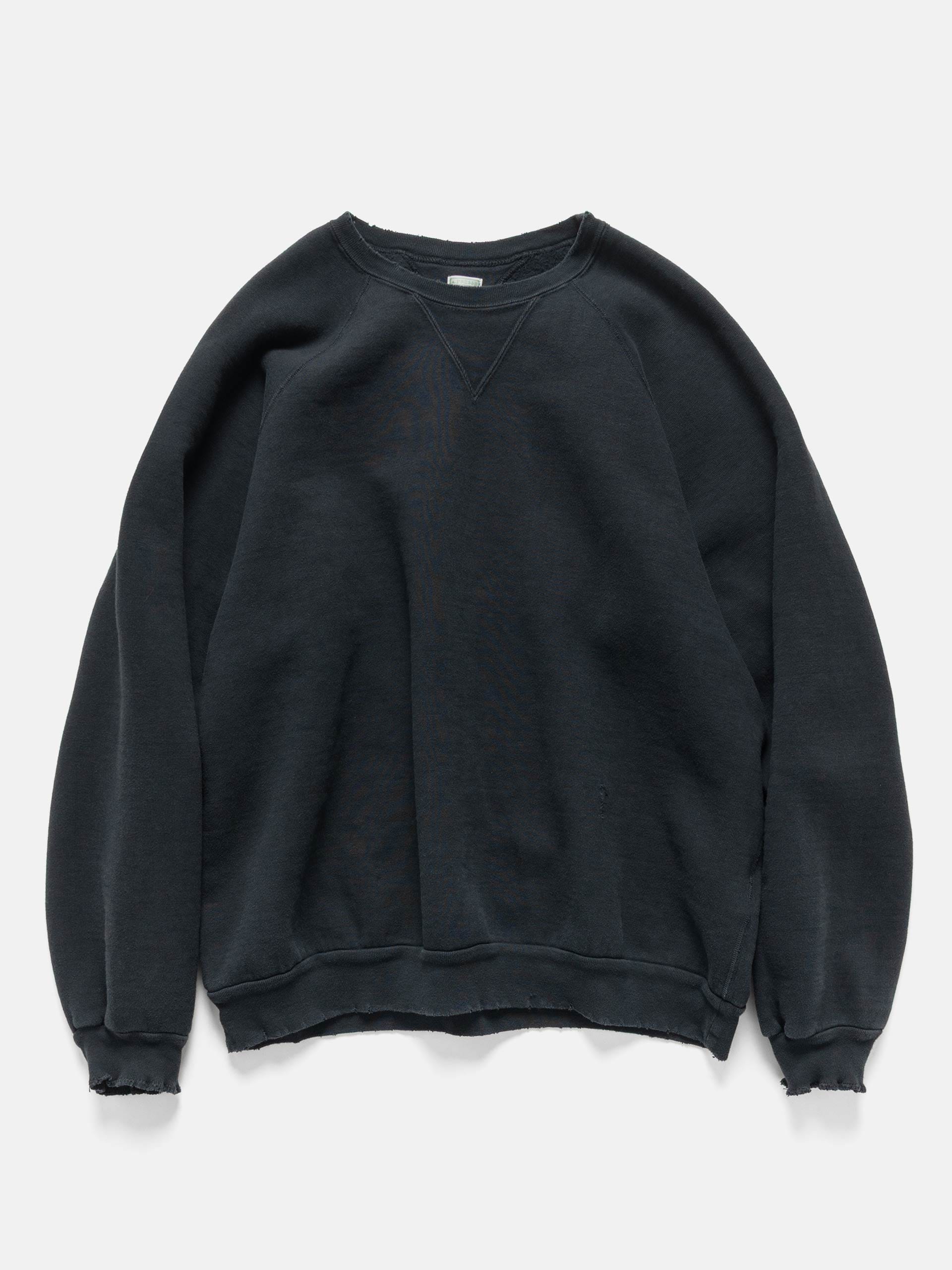 A.PRESSE Vintage Double V Sweatshirt Black