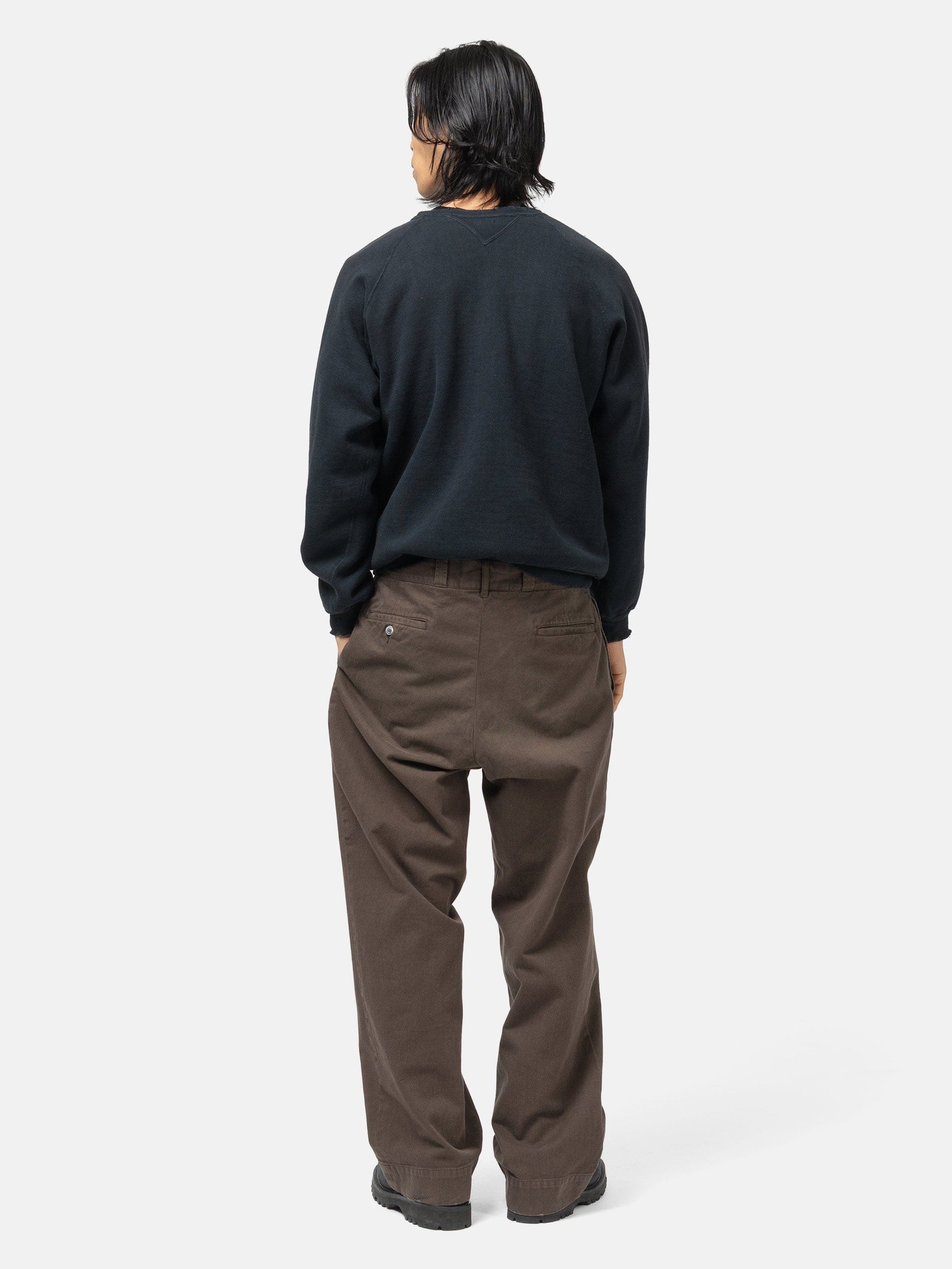 A.PRESSE Vintage Double V Sweatshirt Black