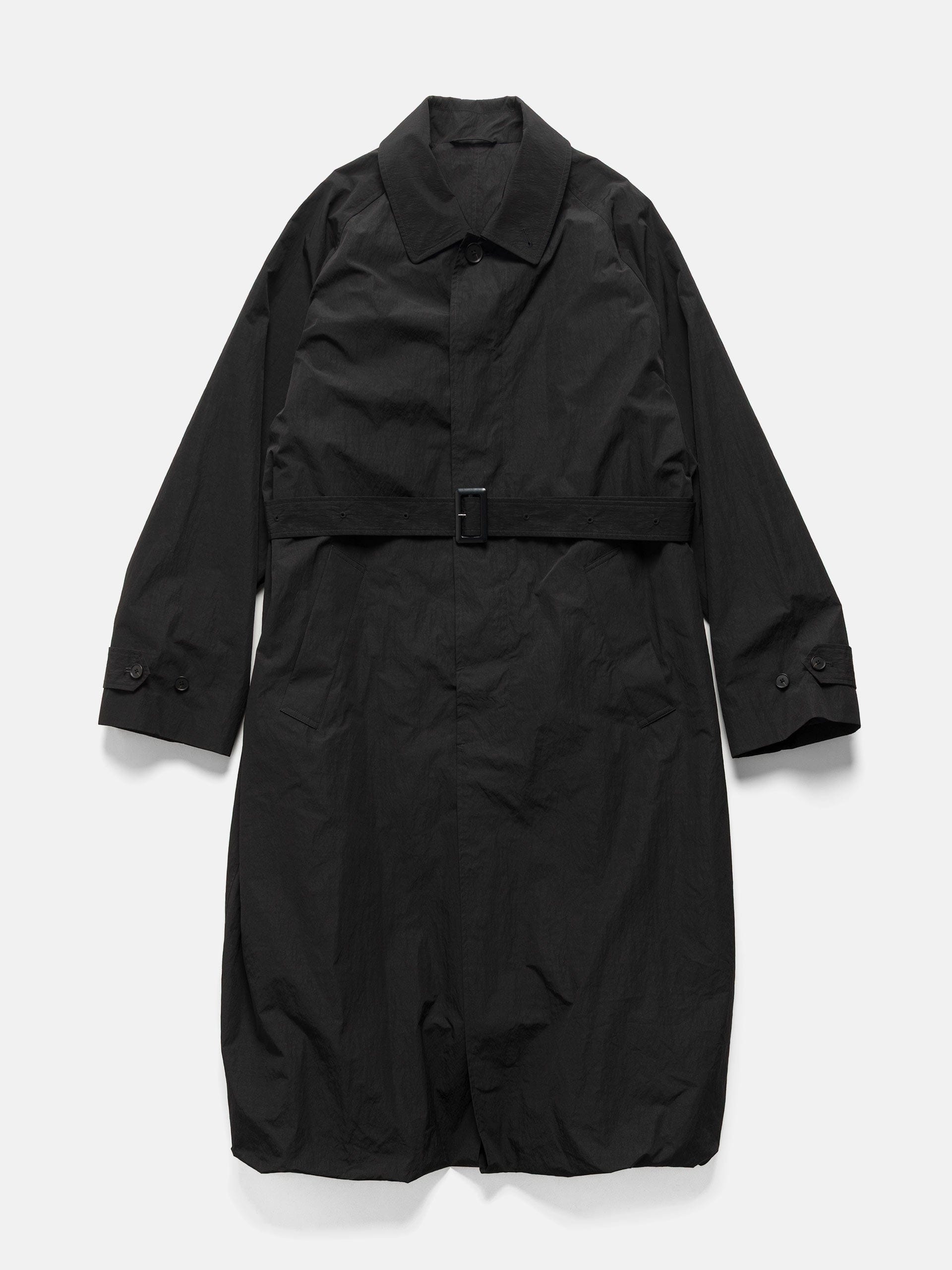 ssstein Oversized Layered Combination Coat Black