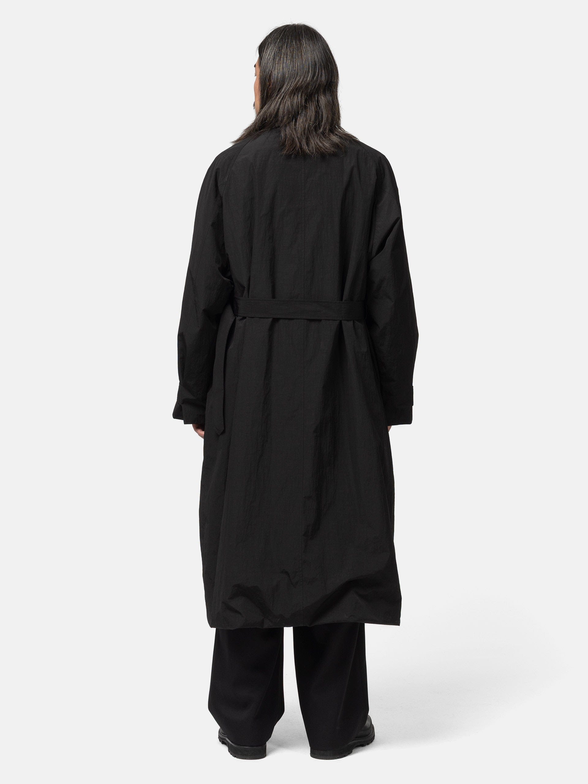 ssstein Oversized Layered Combination Coat Black