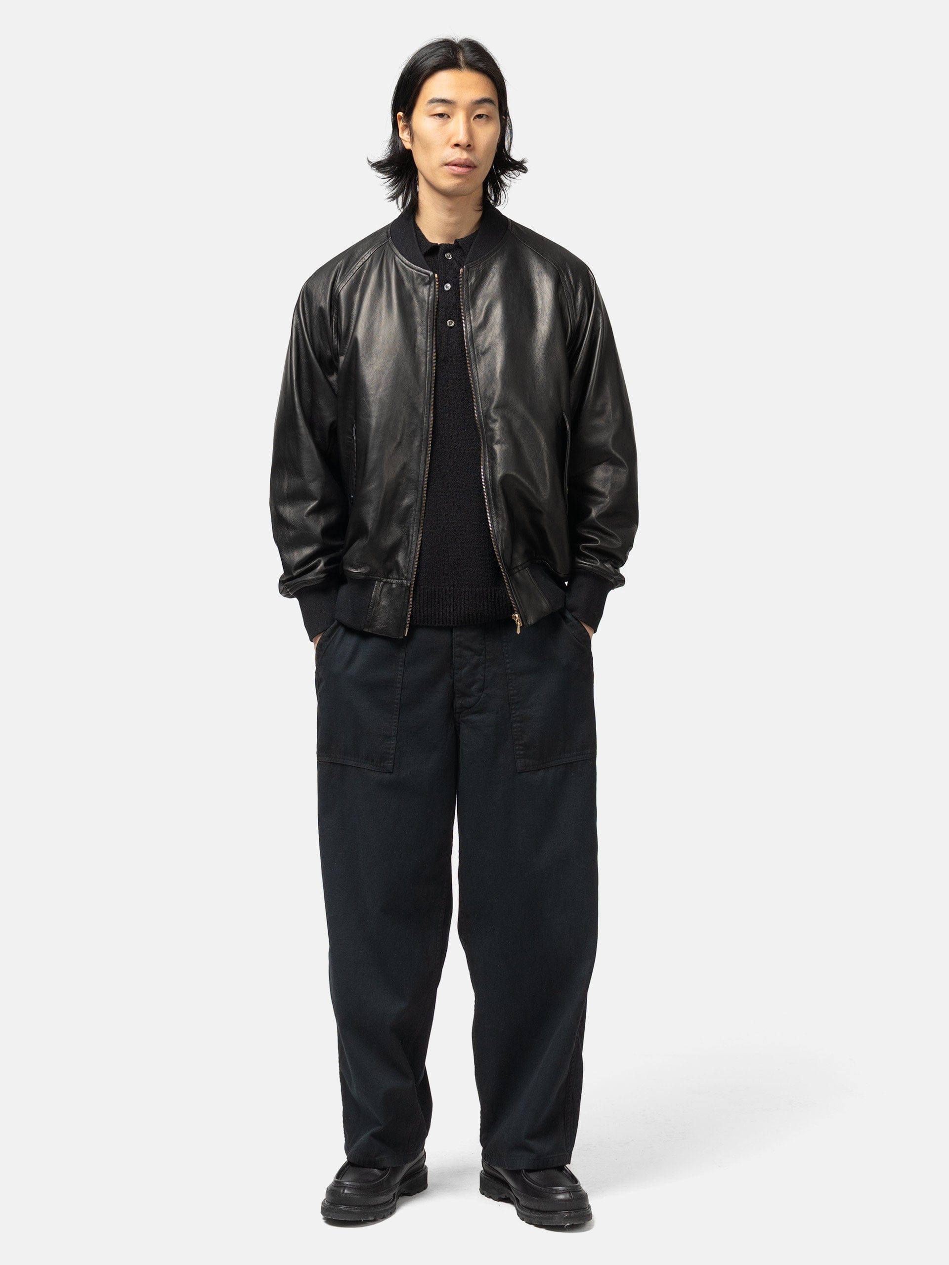 A.PRESSE Vintage Utility Pants Black