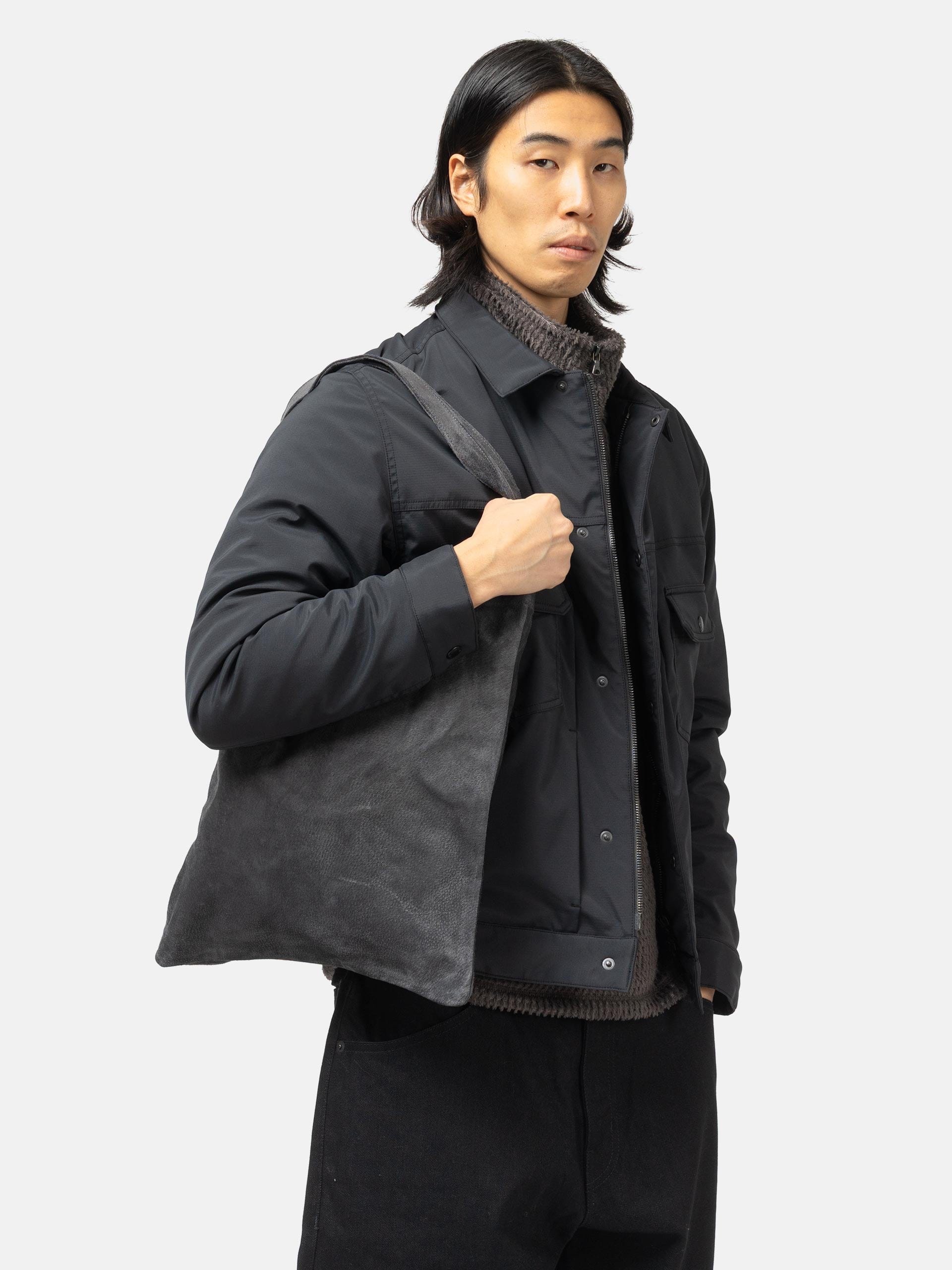 hobo Stroll Tote Bag Pig Suede Black