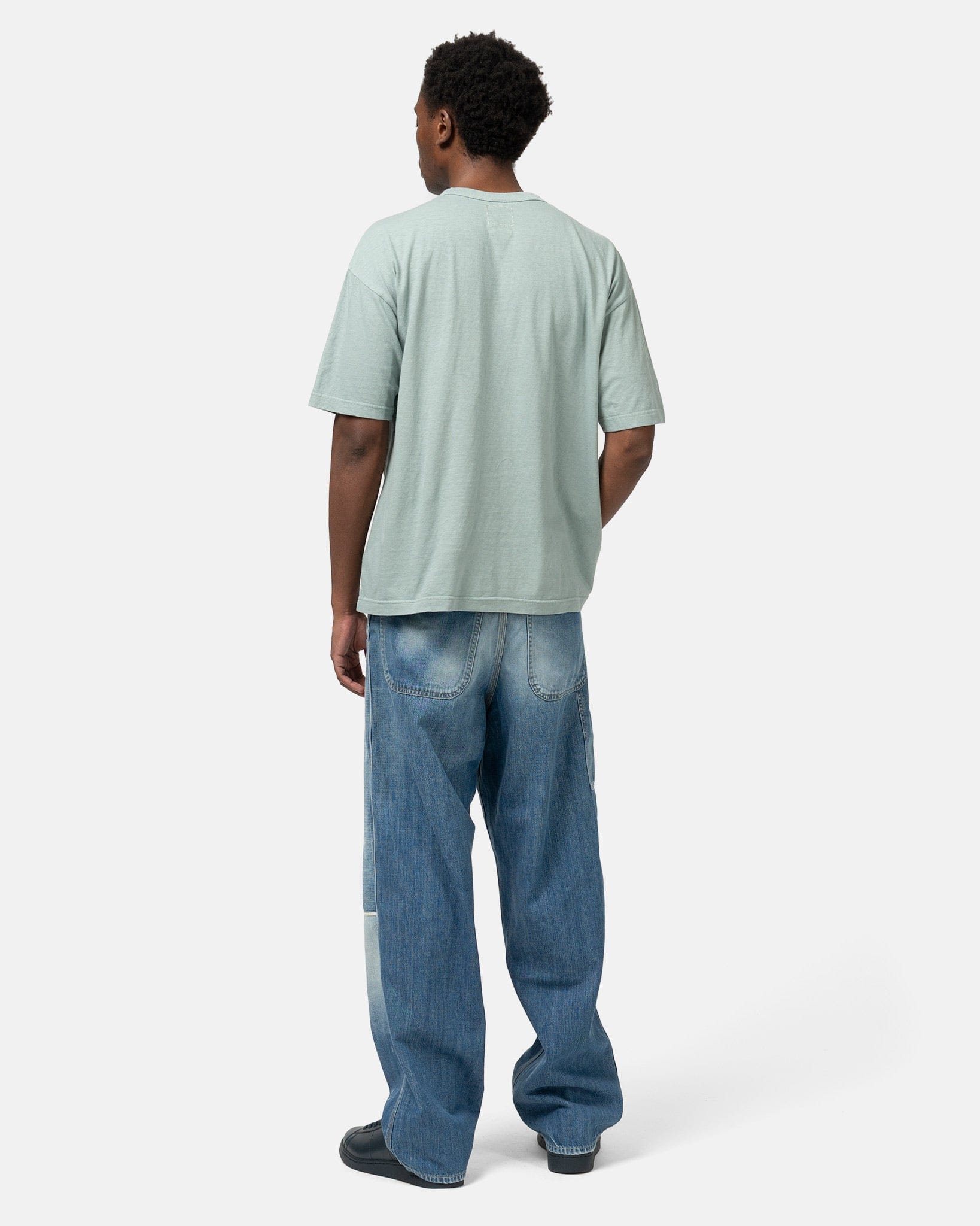 visvim Jumbo Tee S/S DMGD Lt. Green