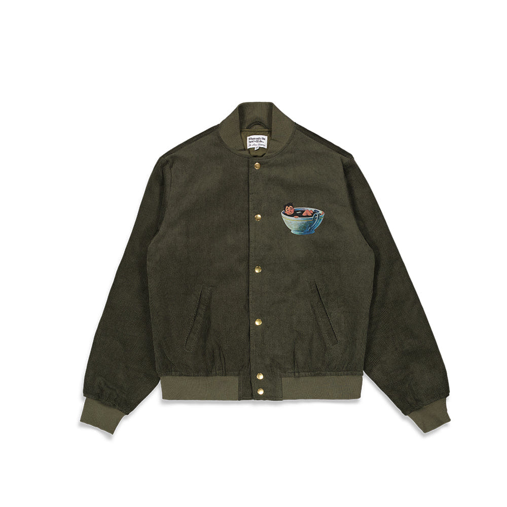 The Loose Company Coffee Bomber Jacket - Khaki Green