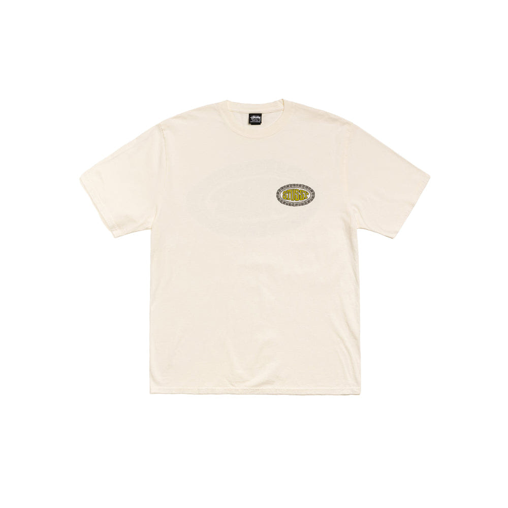 Stussy Tile Oval Pigment Dyed Tee - Natural