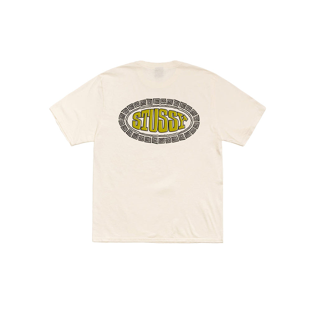 Stussy Tile Oval Pigment Dyed Tee - Natural
