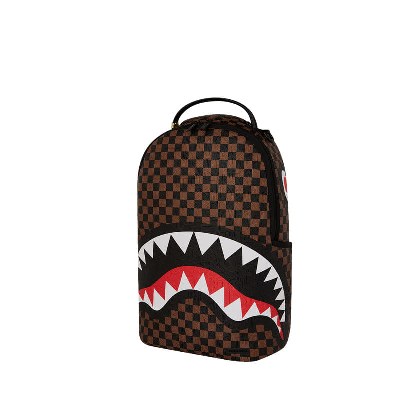 Spray Ground Check 2 Emboss Backpack - Brown