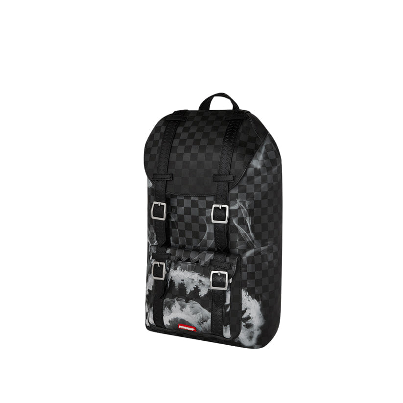 Spray Ground Sip N' Smoke Hills Backpack - Black/White