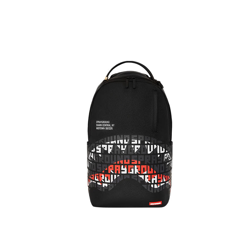 Spray Ground Shark Central Infinity Mouth Dlxsv Backpack - Black