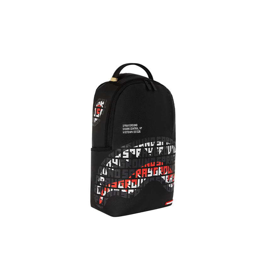 Spray Ground Shark Central Infinity Mouth Dlxsv Backpack - Black