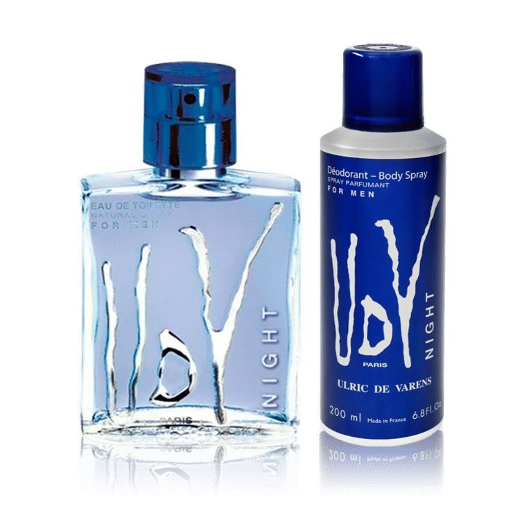 Ulric De Varens For Night EDT 100ML + 200ML Deodorant Set