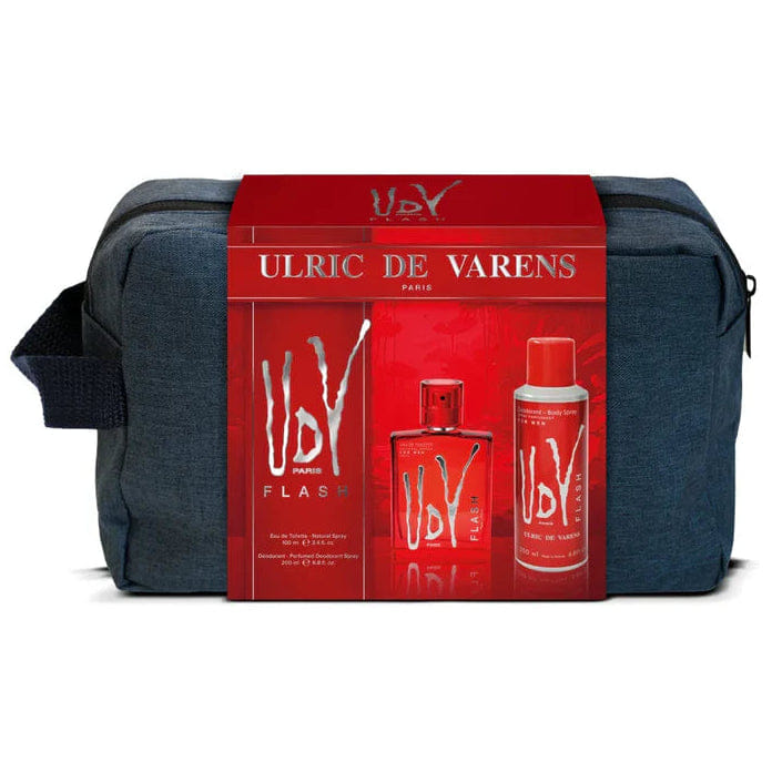Ulric De Varens For Flash EDT 100ML + 200ML Deodorant Set