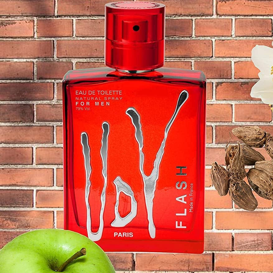 Ulric De Varens For Flash EDT 100ML + 200ML Deodorant Set