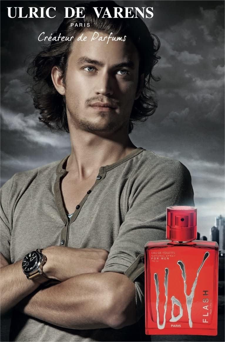 Ulric De Varens For Flash EDT 100ML + 200ML Deodorant Set