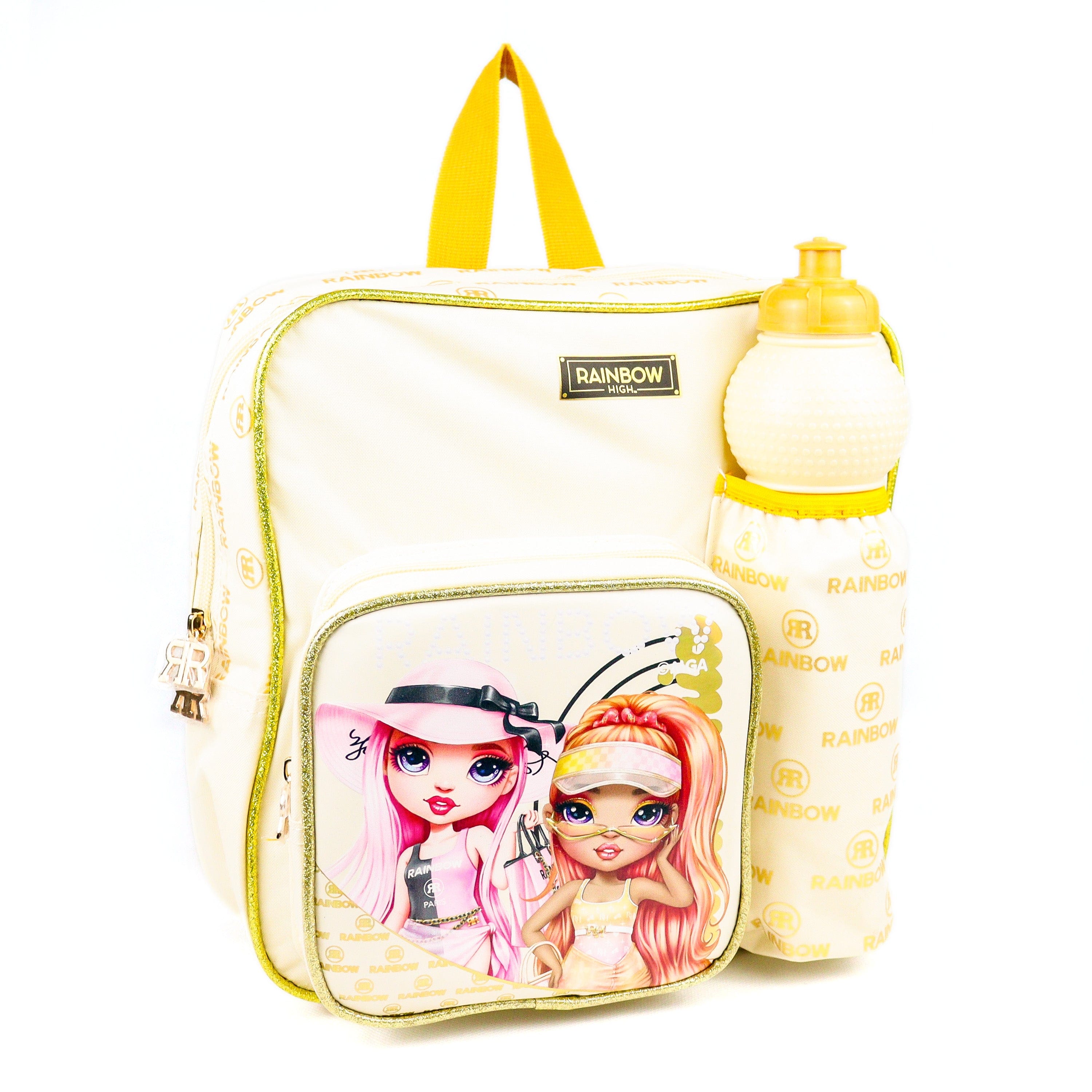 MGA Rainbow High 3 in 1 Backpack Set for Toddler Preschool Kindergarten Kids