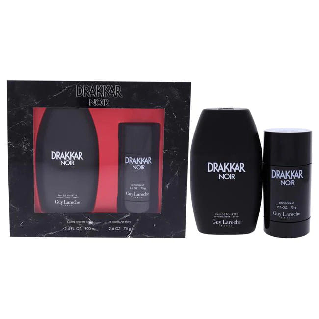 Drakkar Noir Guy Laroche 2-Piece Drakkar Noir Set for Men EDT 100ml, 75ml Go stick