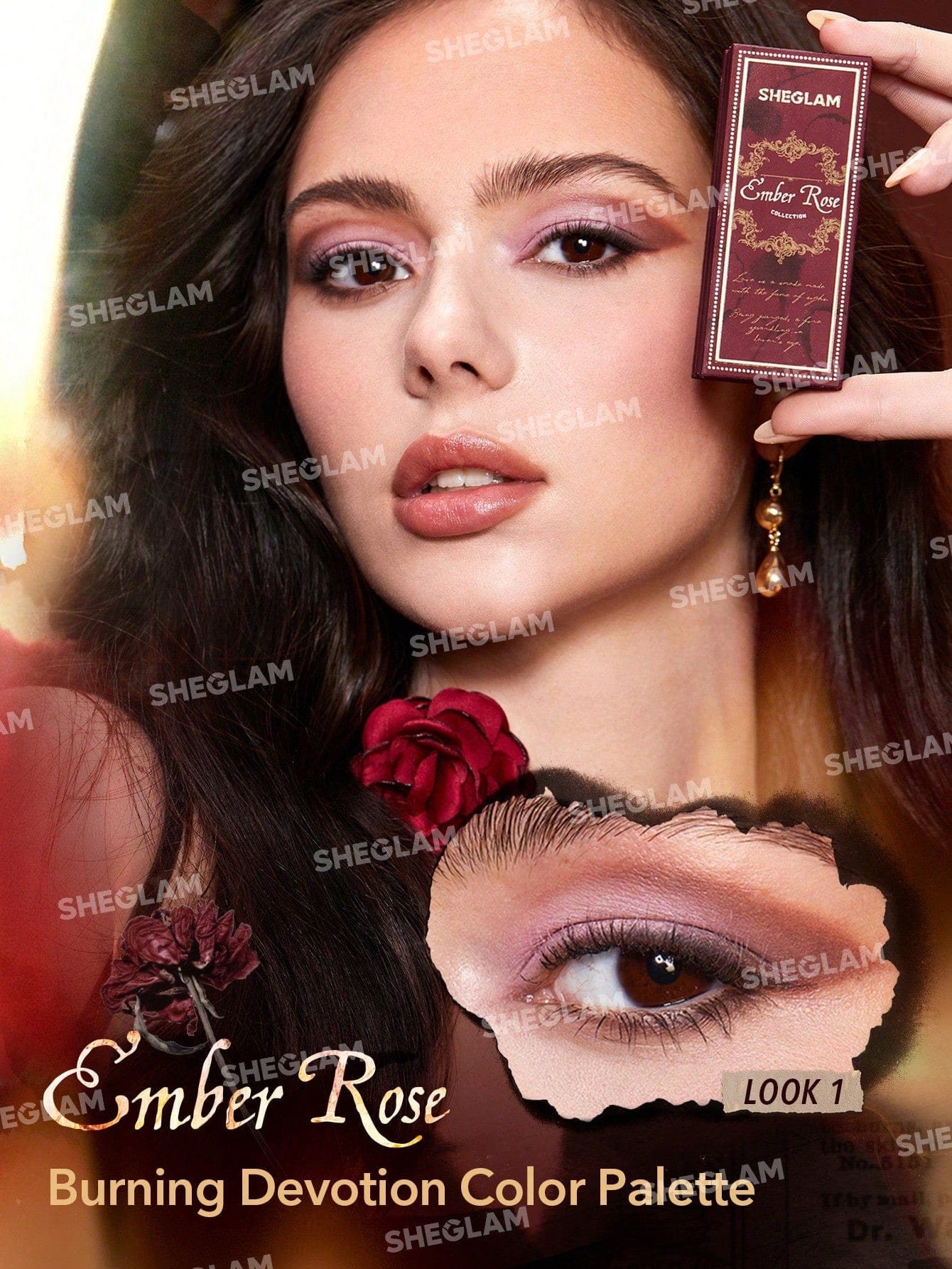 Sheglam Ember Rose Burning Devotion Color Palette Eye Shadow