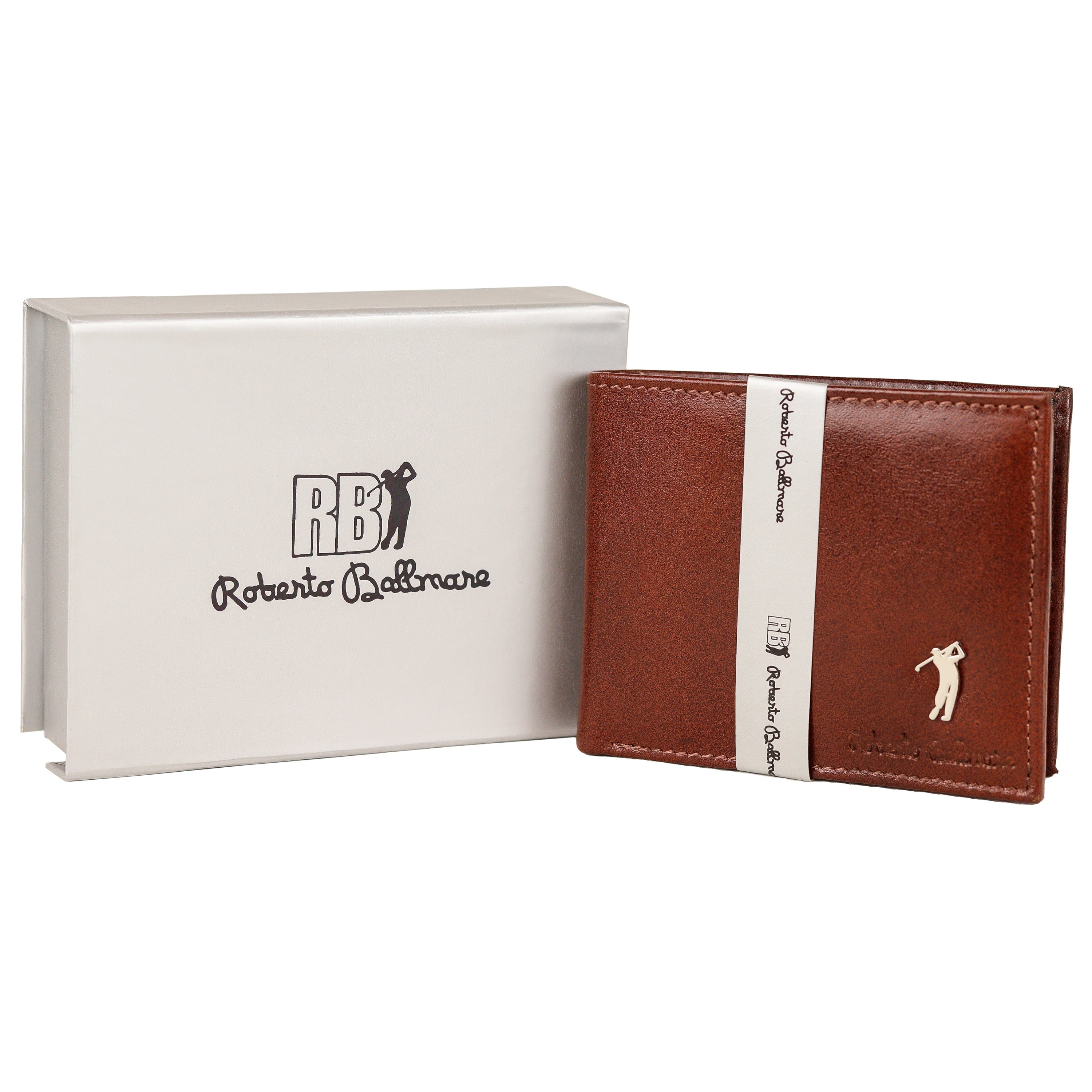Roberto Ballmore Men's RFID Blocking, Hand-Crafted Leather Wallet