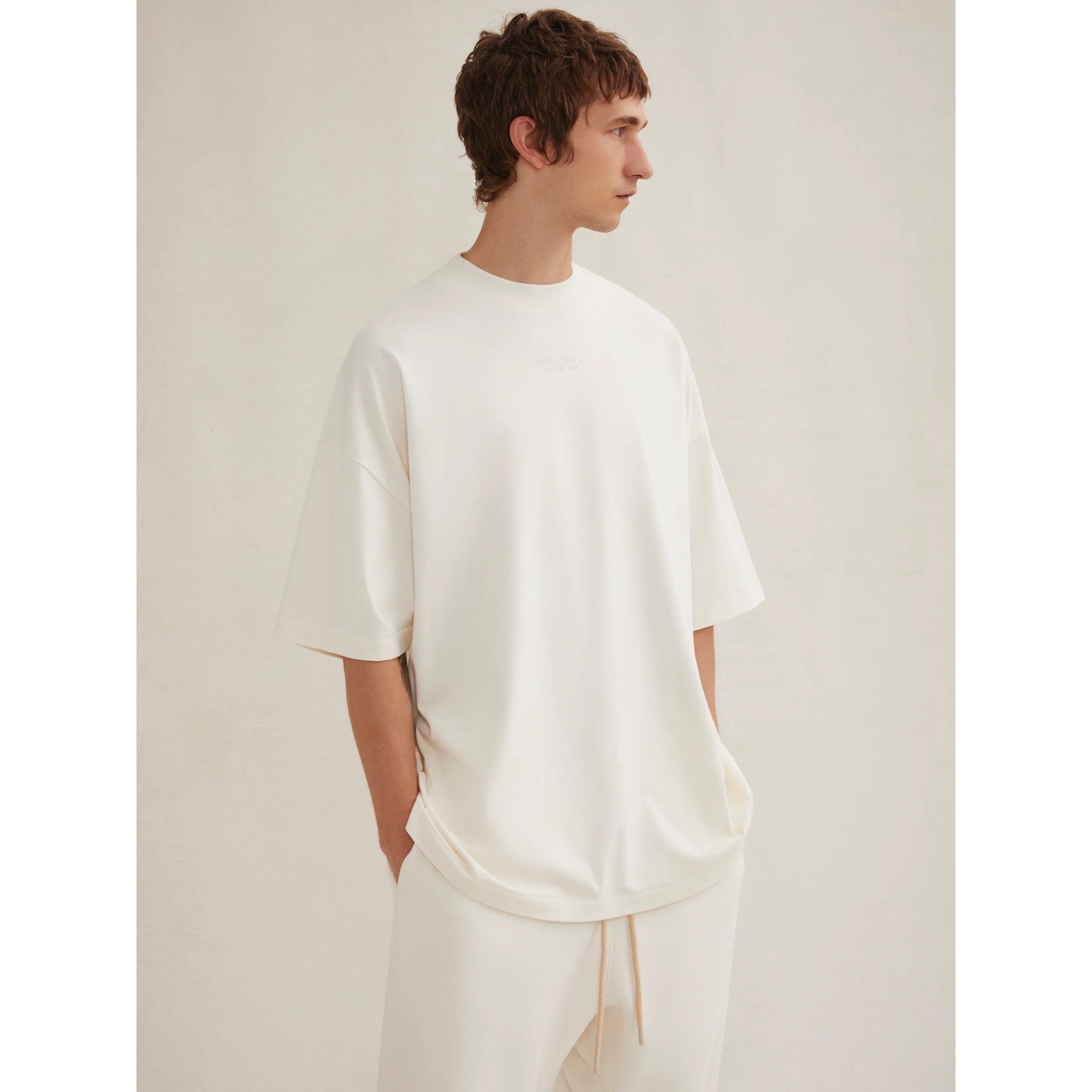FEAR OF GOD ESSENTIALS T-Shirt - Cloud Dancer (FW23)