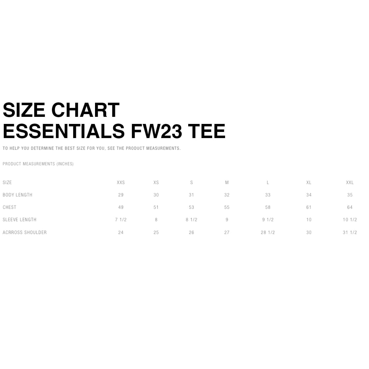 FEAR OF GOD ESSENTIALS T-Shirt - Cloud Dancer (FW23)