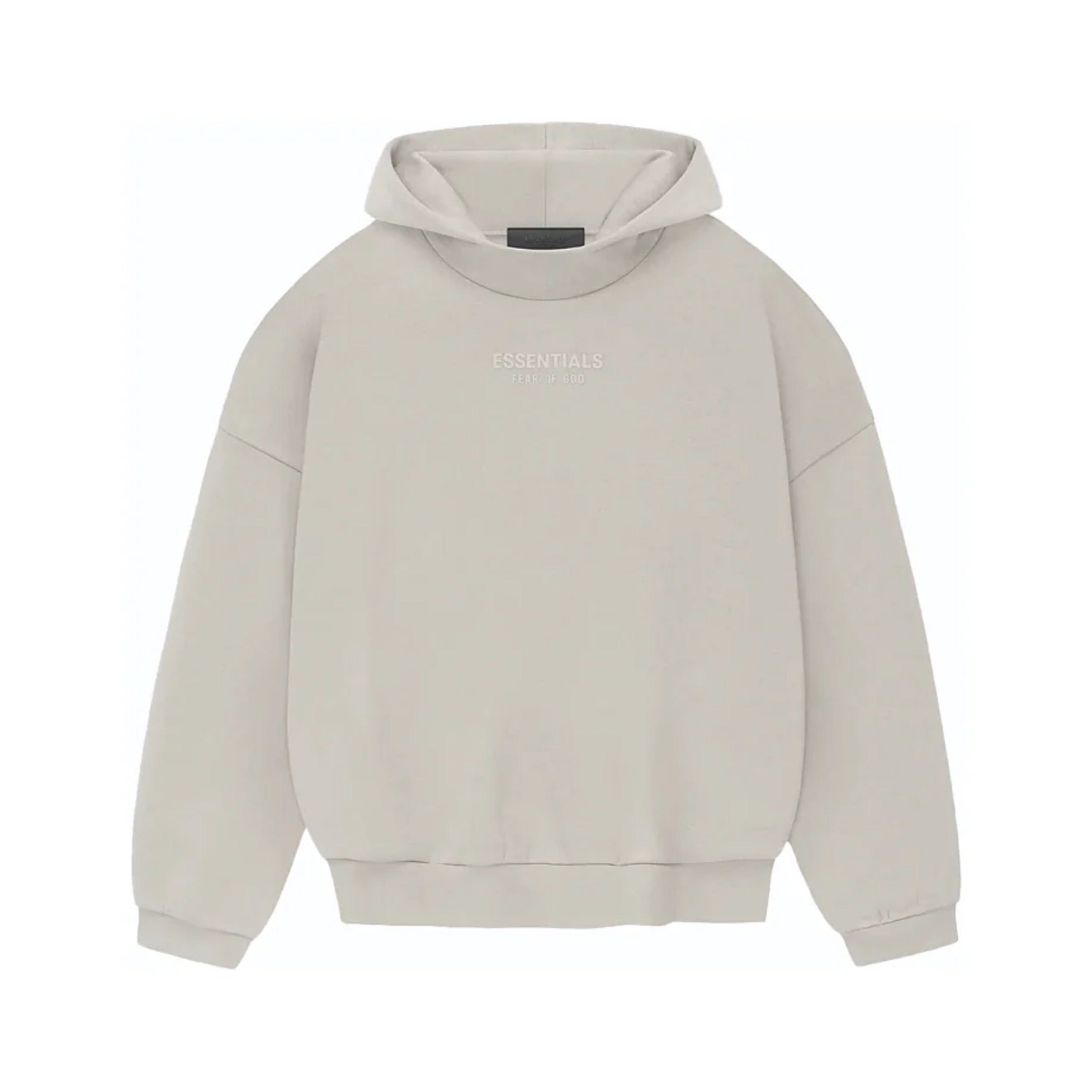 FEAR OF GOD ESSENTIALS Pull-Over Hoodie - Silver Cloud (FW23)