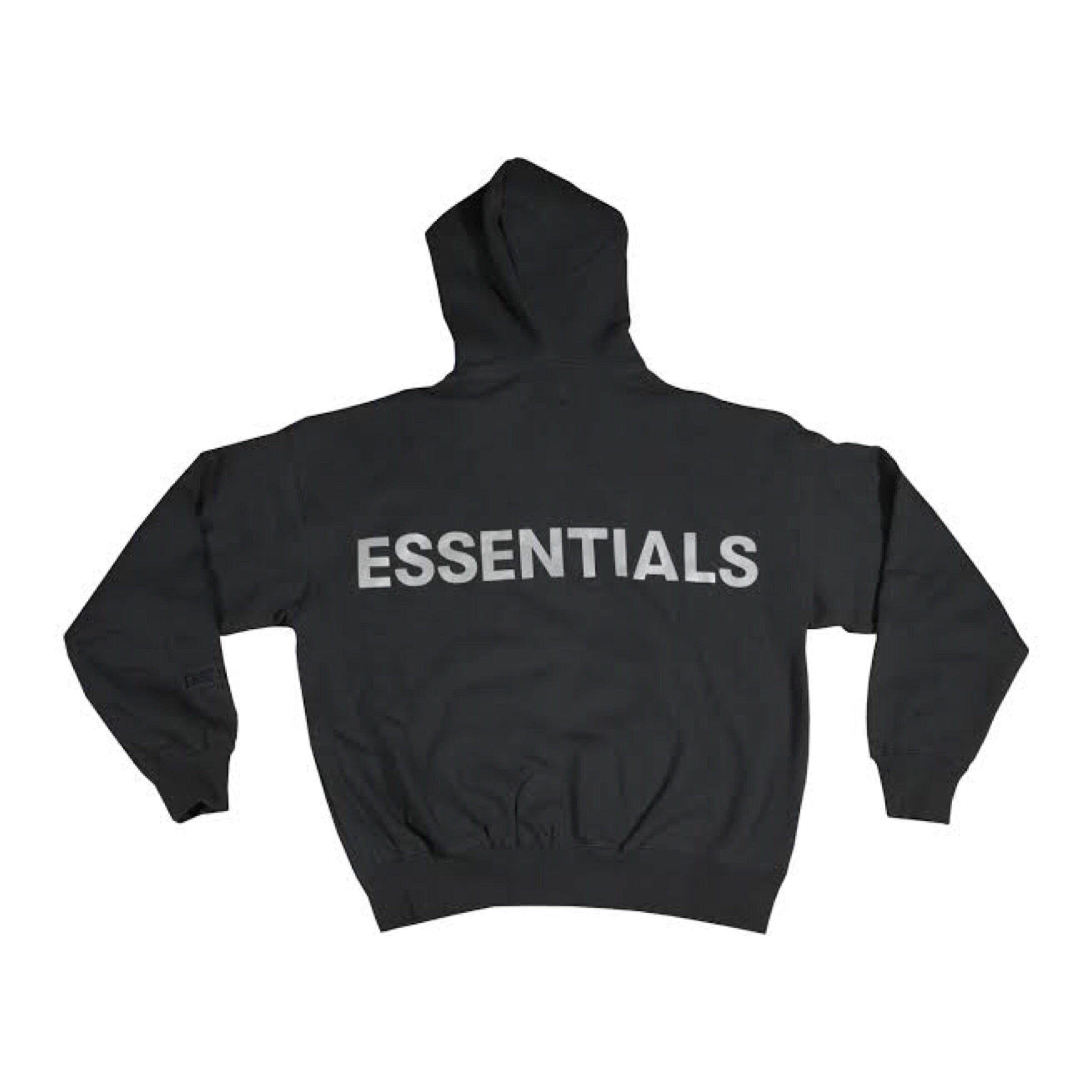 FEAR OF GOD ESSENTIALS 3M Logo Pullover Hoodie - Black/White