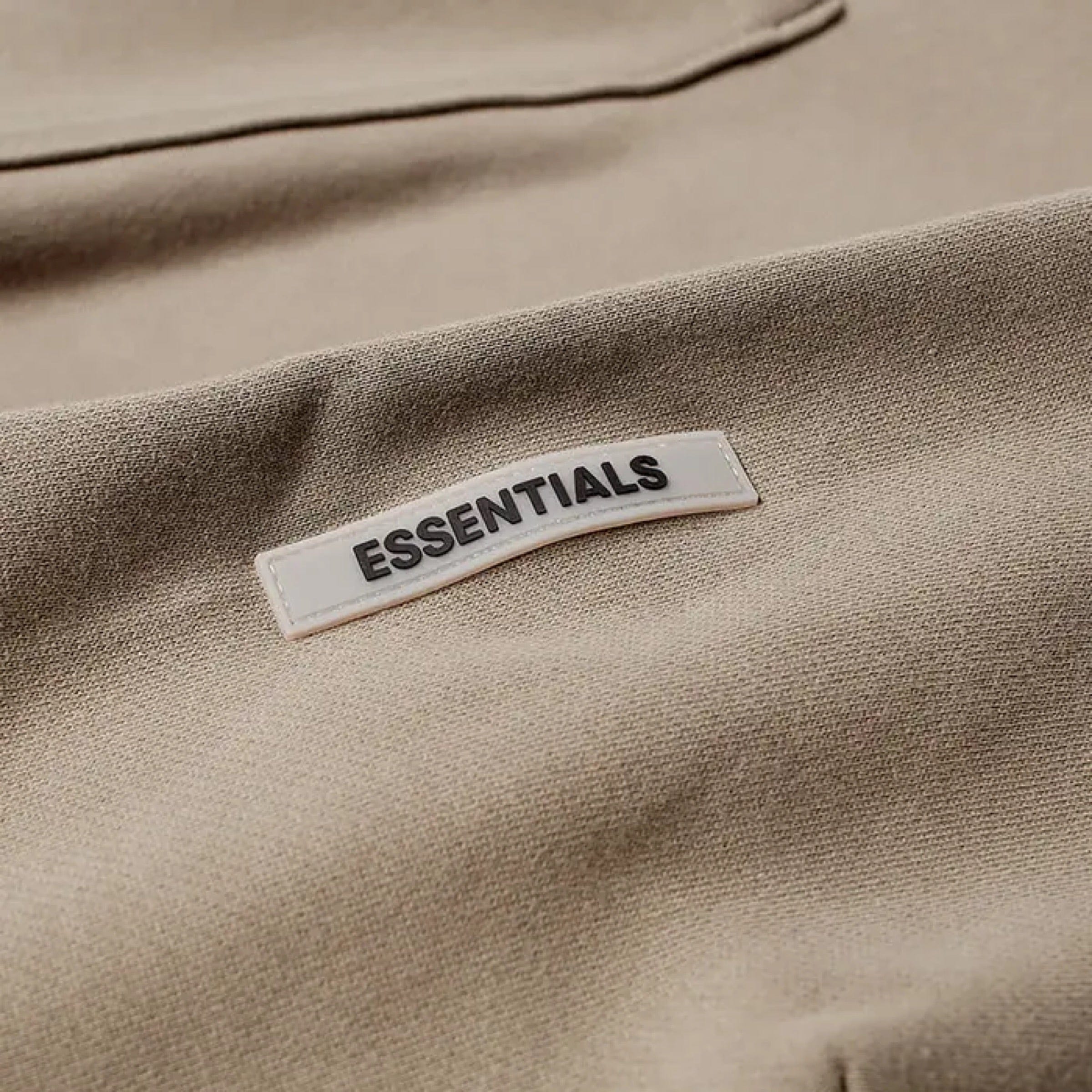 FEAR OF GOD ESSENTIALS 3D Silicon Applique Hoodie - Cement