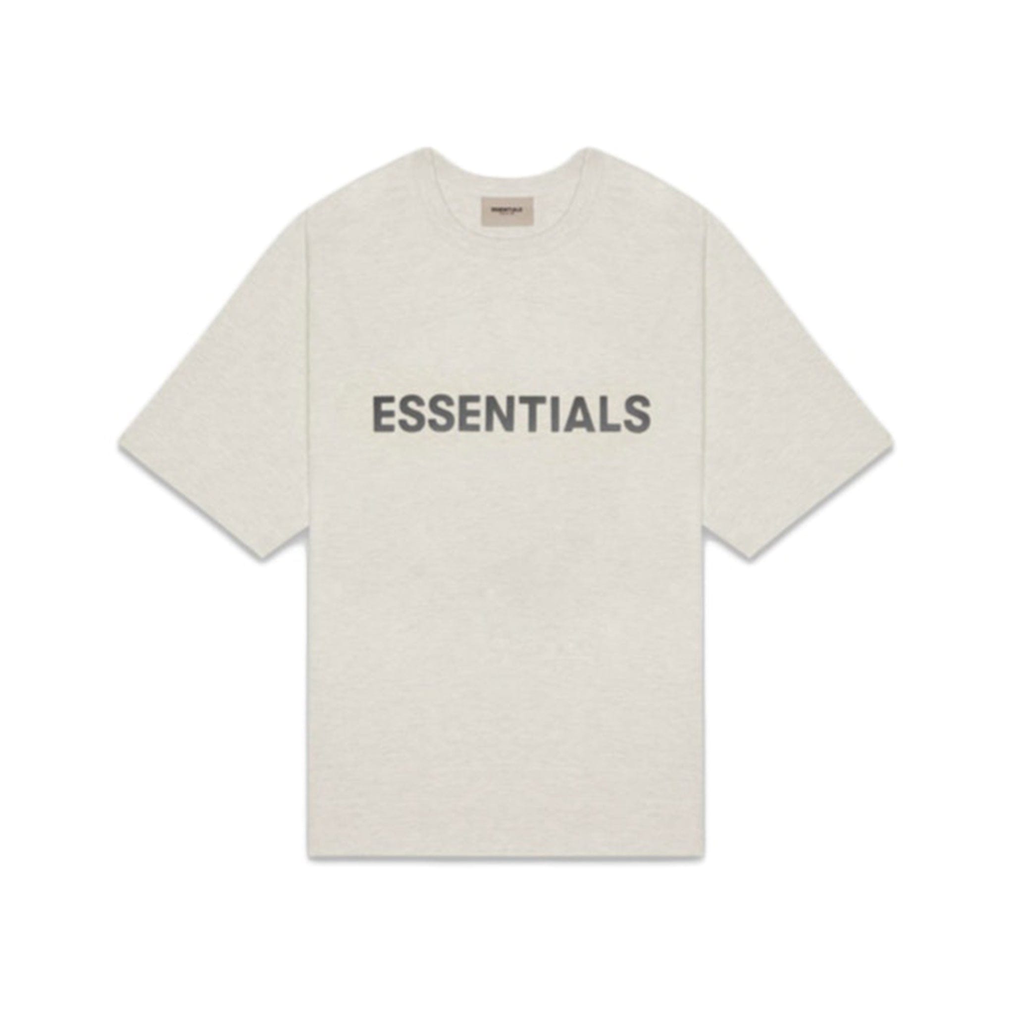 FEAR OF GOD ESSENTIALS 3D Silicon Applique Boxy T-Shirt - Oatmeal