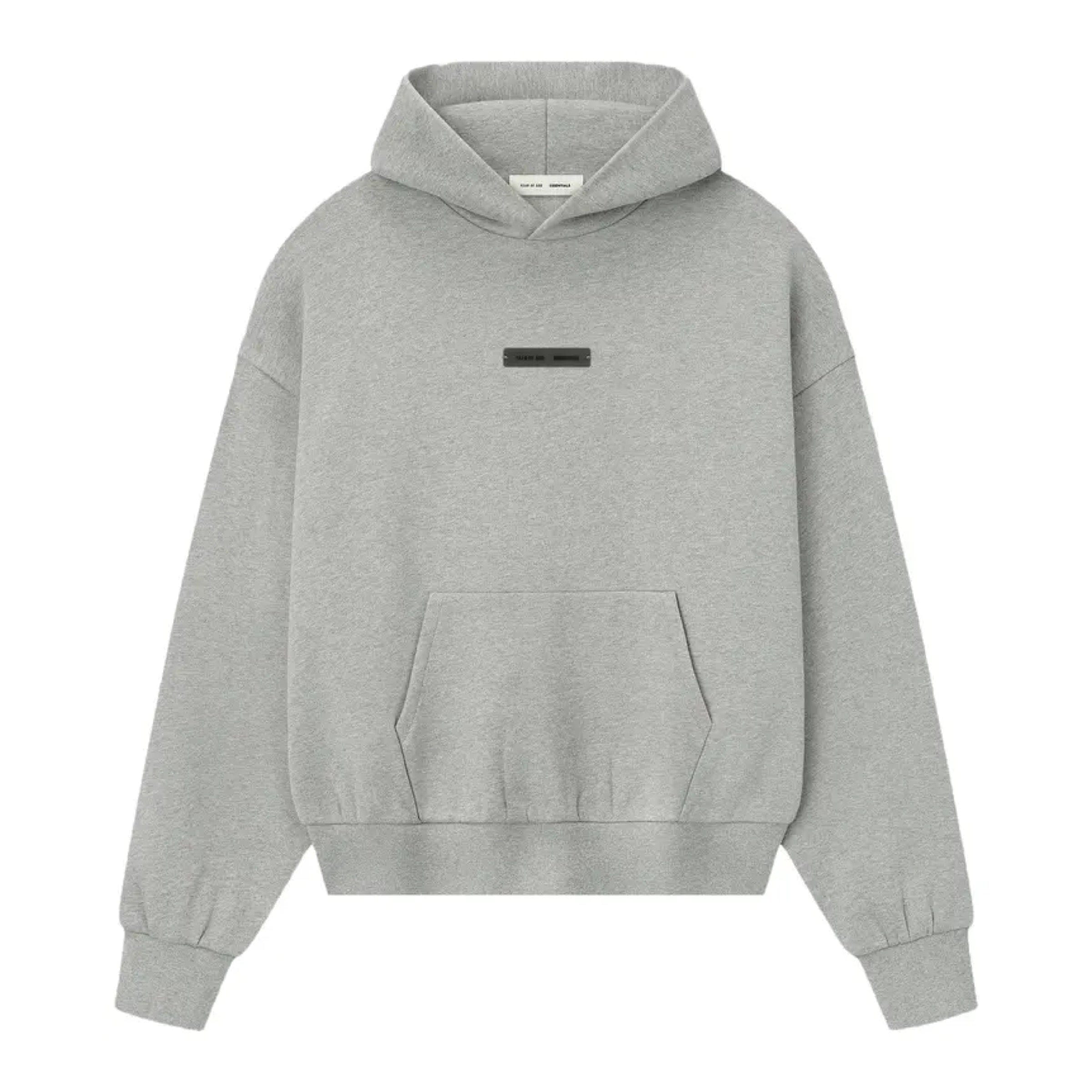 FEAR OF GOD ESSENTIALS Classic Fleece Hoodie - Concrete Heather (SS25)